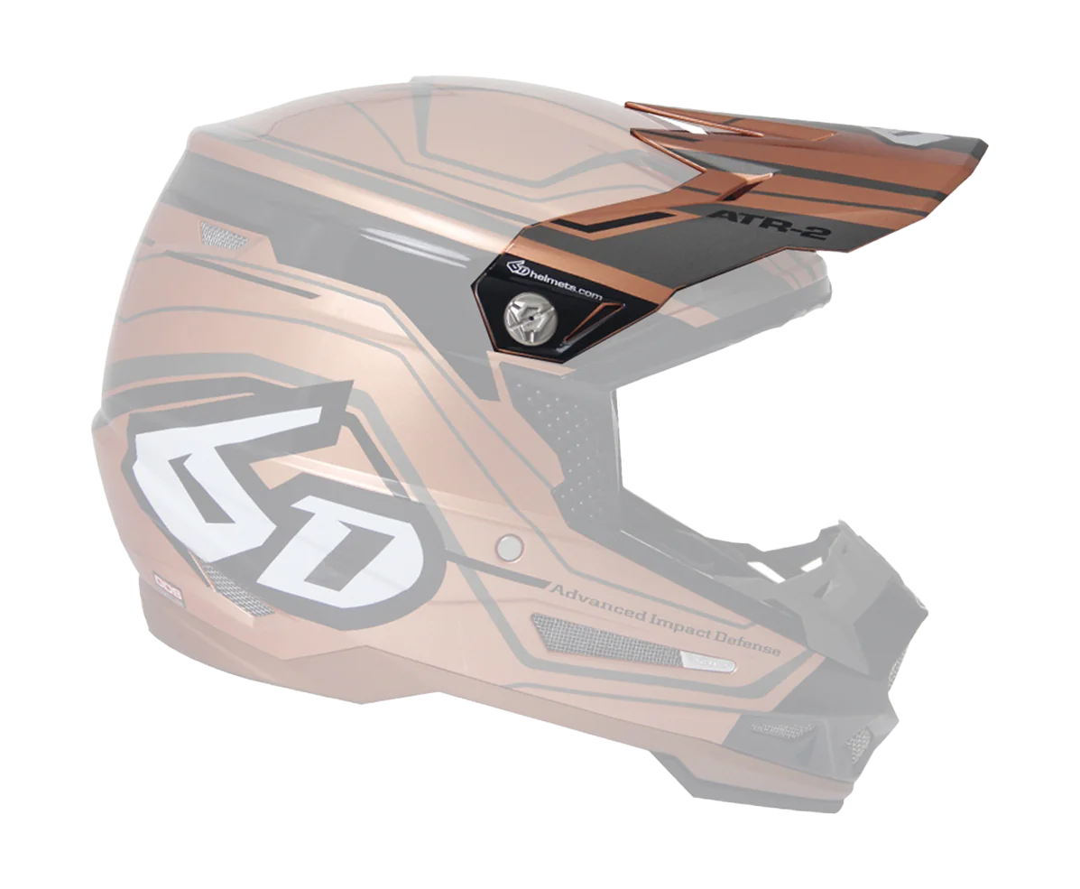 6D Helmet Visor ATR-2 Circuit - Copper
