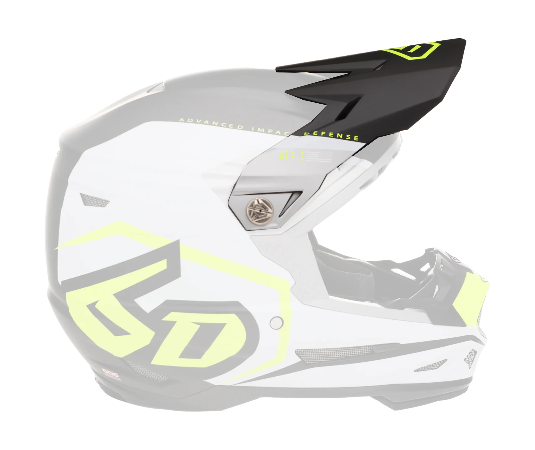 6D Helmet Visor ATR-2 Delta - Neon Yellow