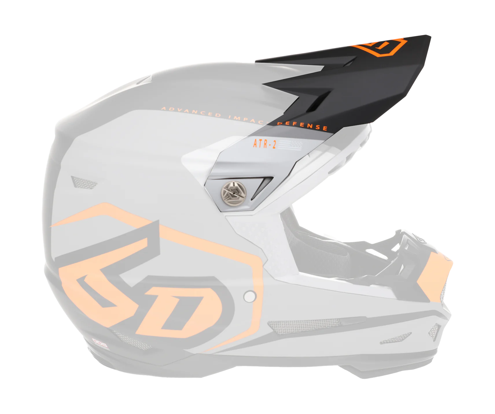 6D Helmet Visor ATR-2 Delta - Neon Orange