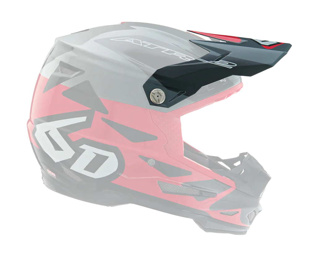 6D Helmet Visor ATR-2 Merge - Red / Grey / Black