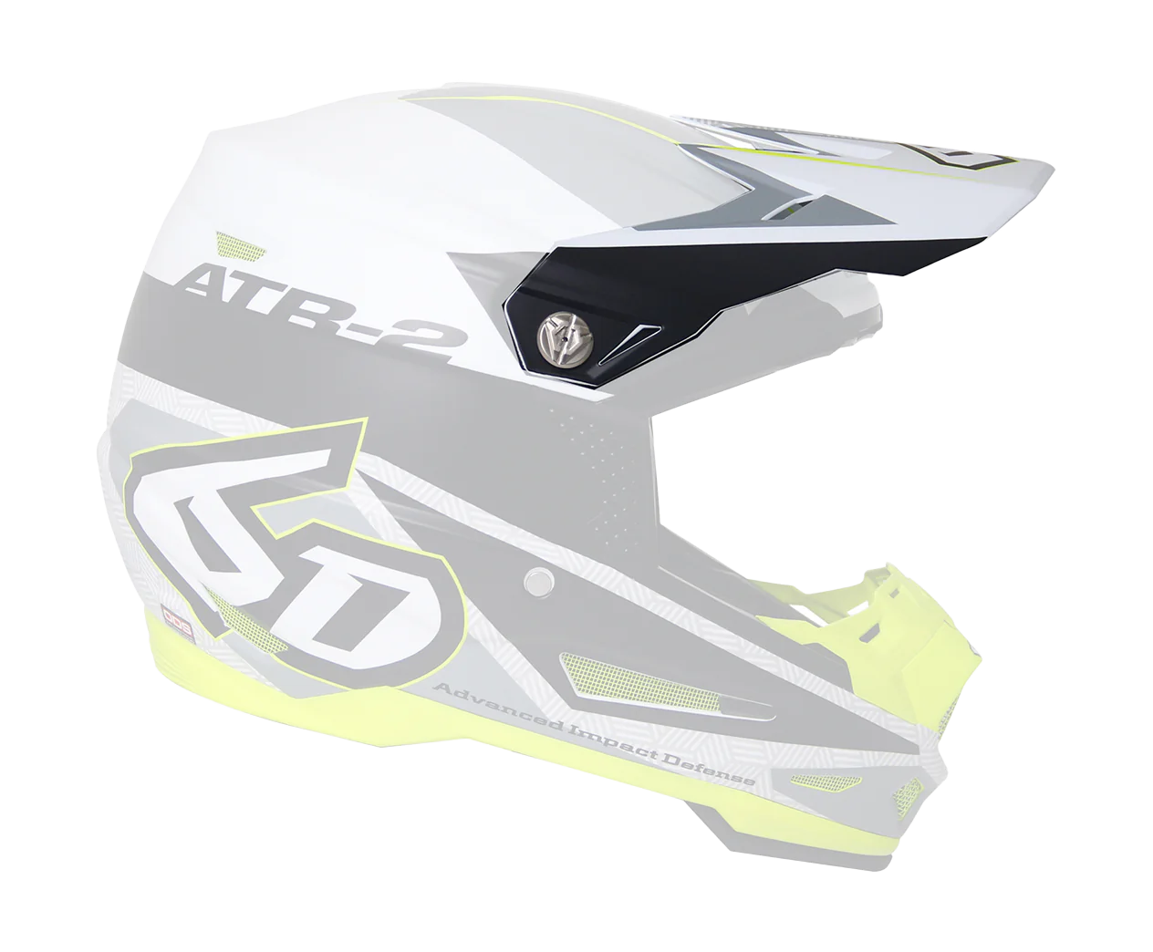 6D Helmet Visor ATR-2 Metric Mat - White