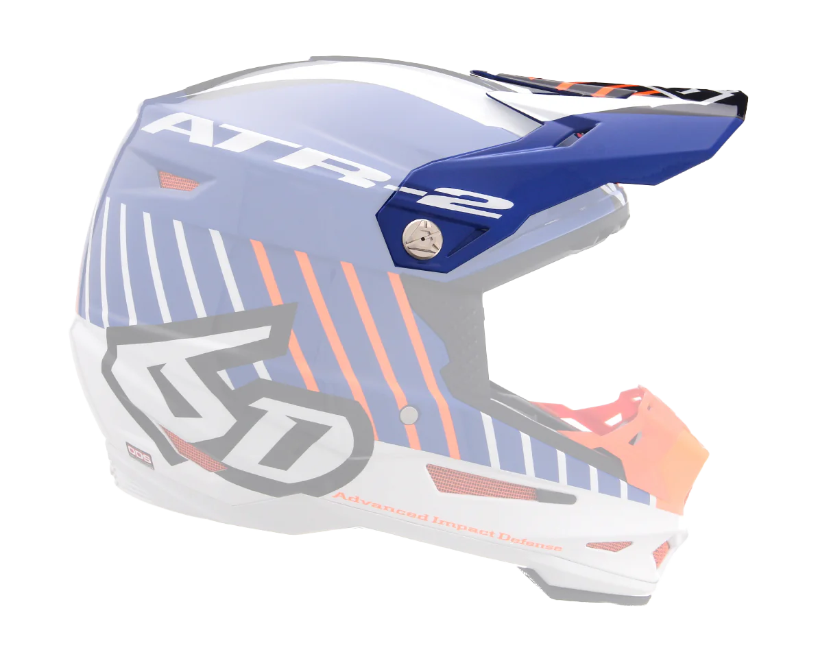 6D Helmet Visor ATR-2 Motion - Orange / Blue
