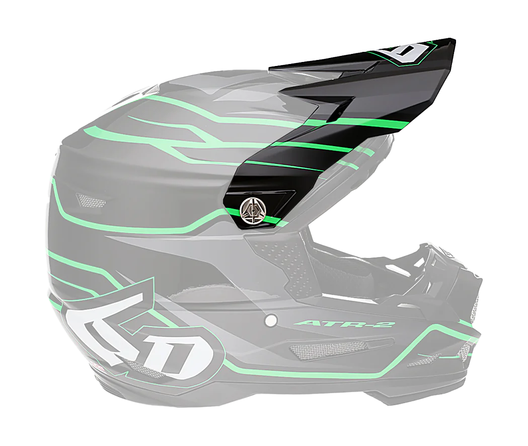6D Helmet Visor ATR-2 Phase - Black / Green