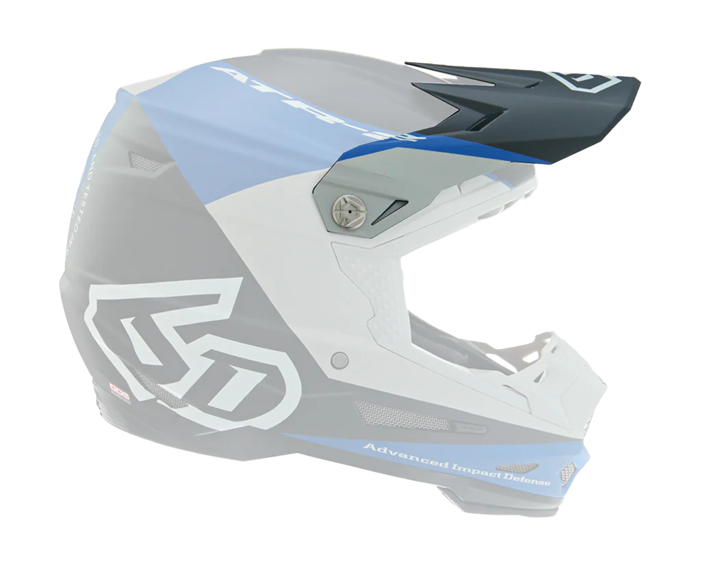 6D Helmet Visor ATR-2 Quadrant - Blue / Black / Grey