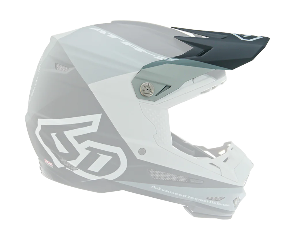 6D Helmet Visor ATR-2 Quadrant - Charcoal / Black / Grey