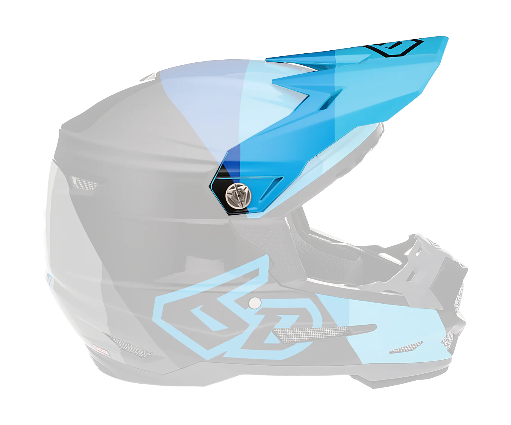 6D Helmet Visor ATR-2 Range - Blue