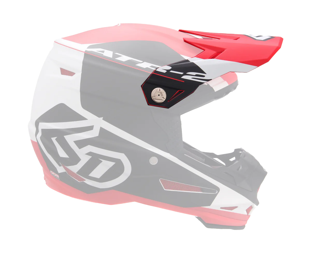 6D Helmet Visor ATR-2 Shadow - Red / Black