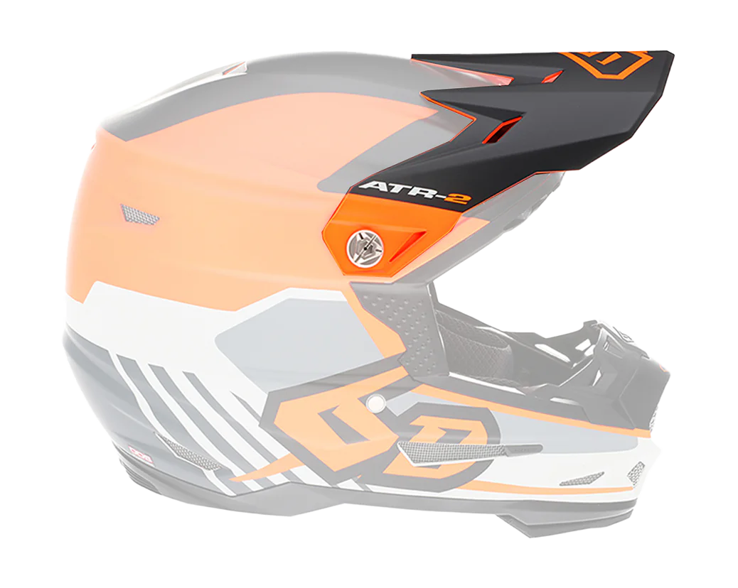 6D Helmet Visor ATR-2 Target - Neon Orange