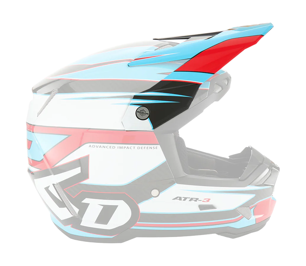 6D Helmet Visor ATR-3 Hyper - Red / Cyan