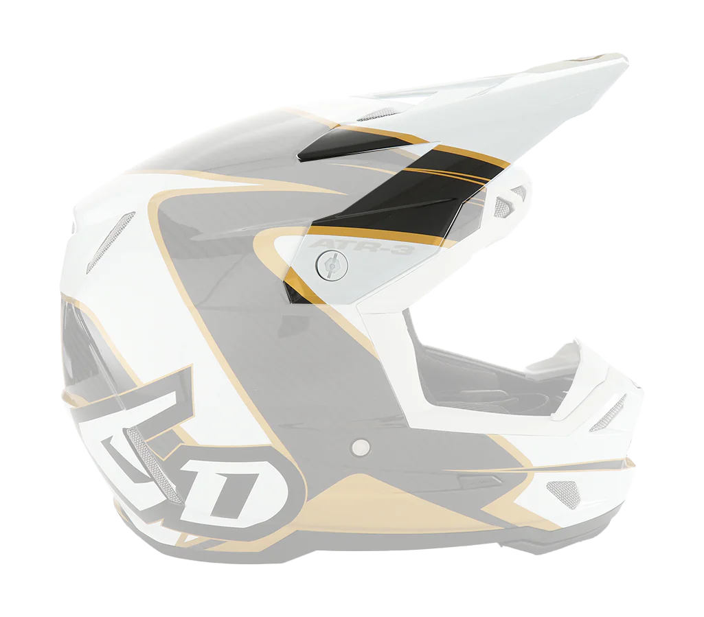 6D Helmet Visor ATR-3 Wave - Gold / White
