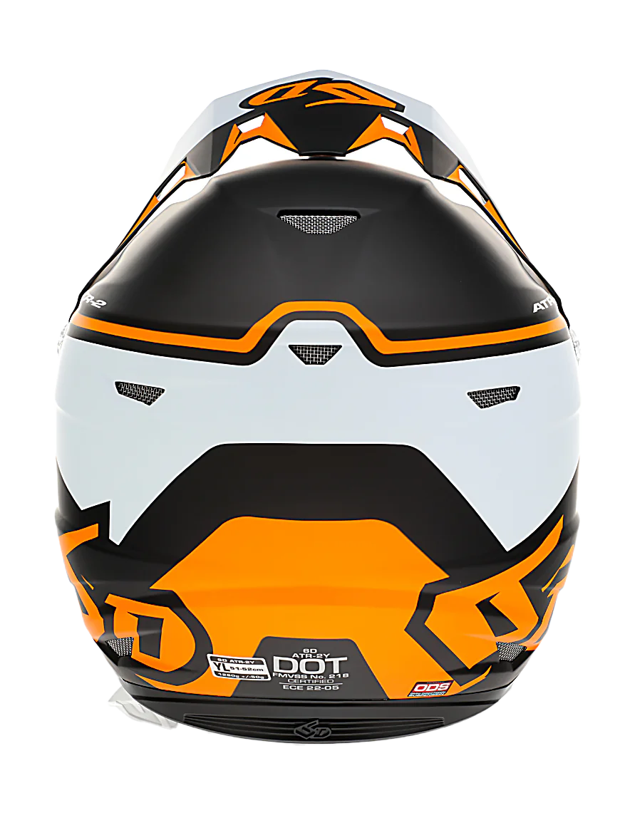 6D Youth Motocross Helmet ATR-2Y Drive - Neon Orange