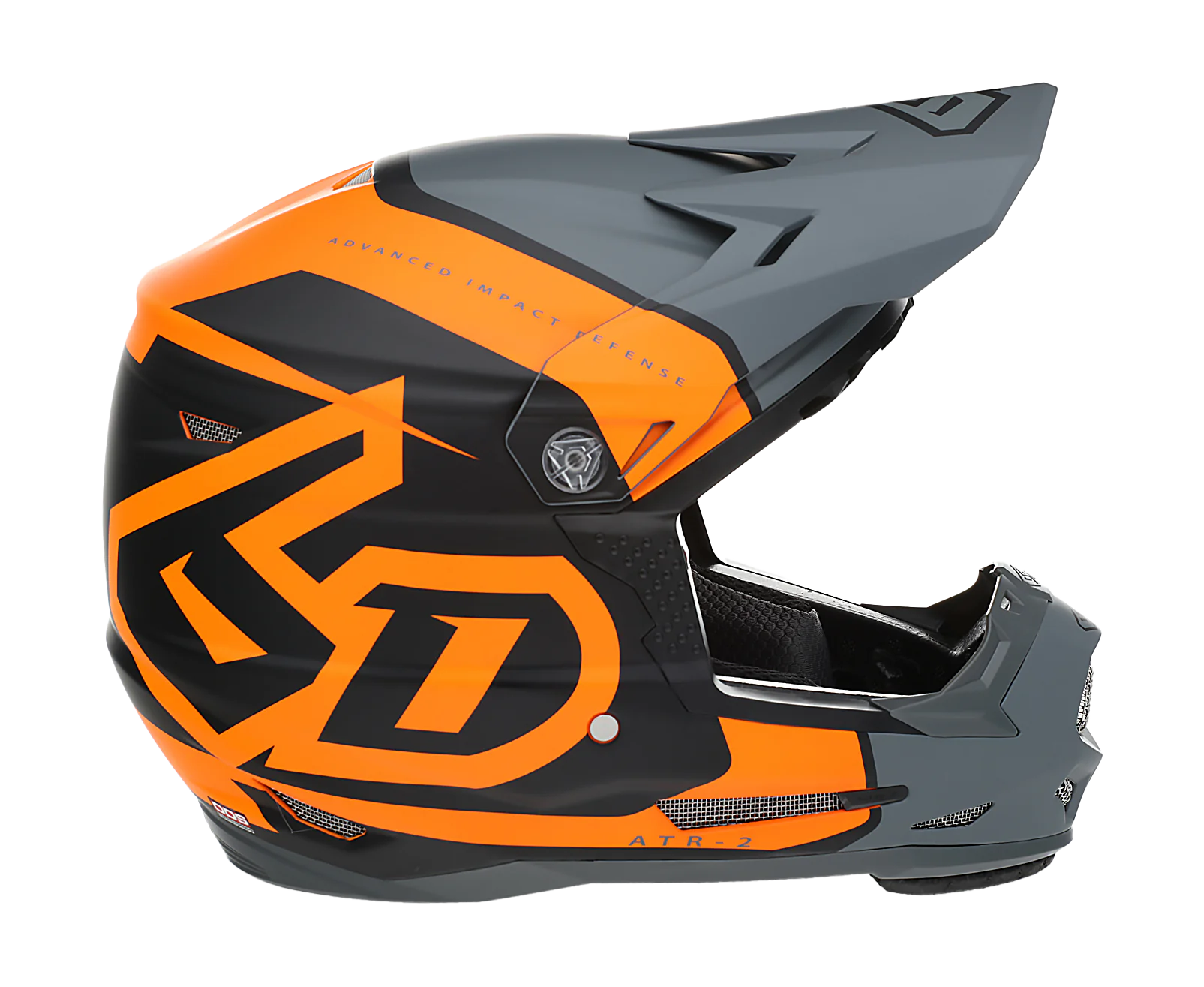 6D Youth Motocross Helmet ATR-2Y Torque - Matte Neon Orange