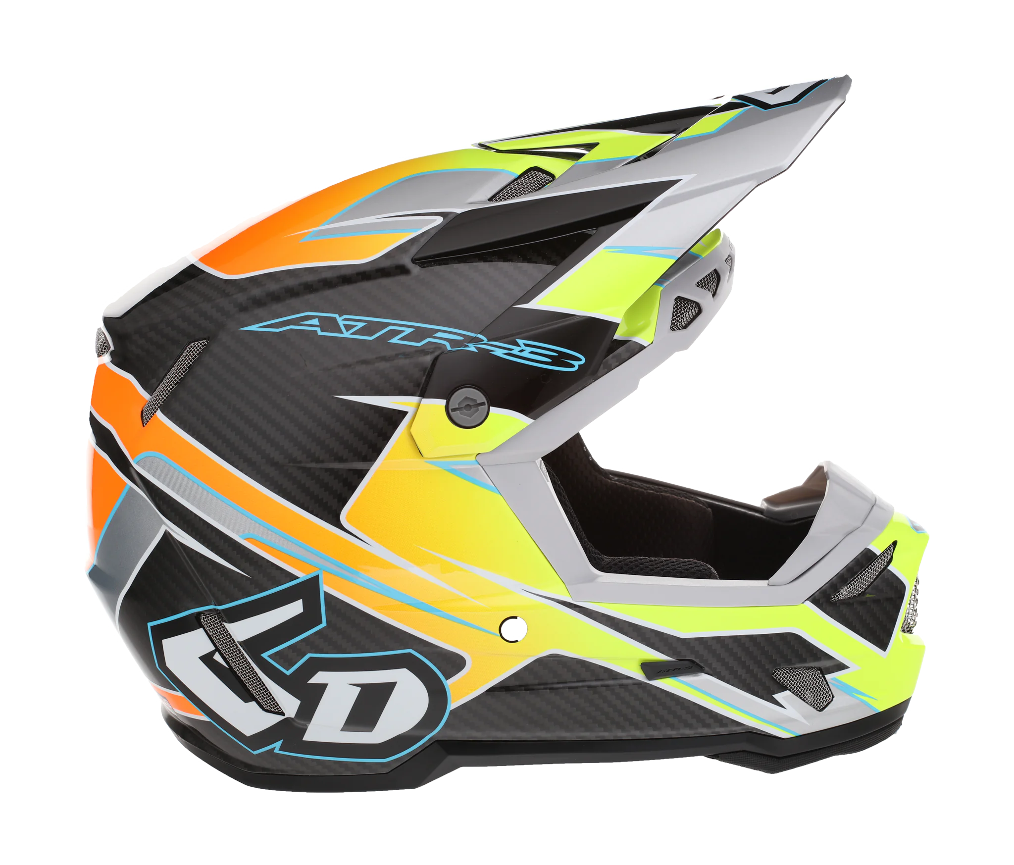 6D Youth Motocross Helmet ATR-3Y Reflex - Neon Yellow