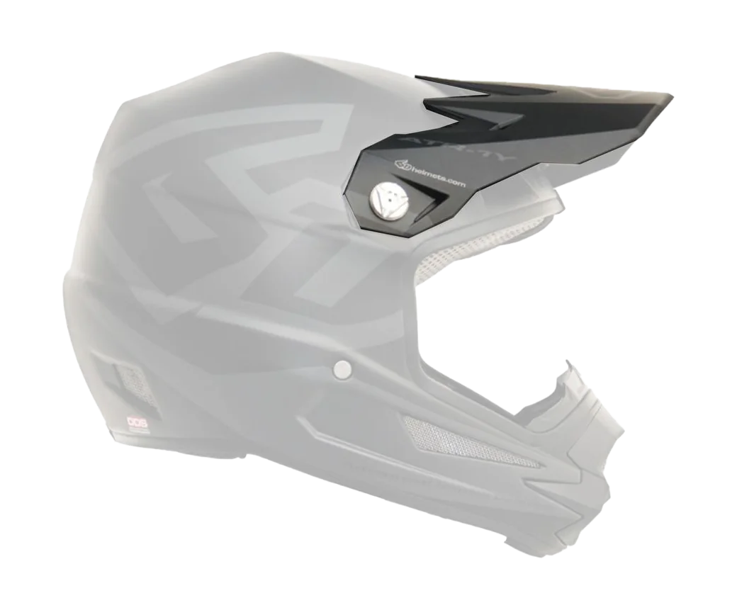 6D Youth Helmet Visor ATR-1Y Macro - Matte Black