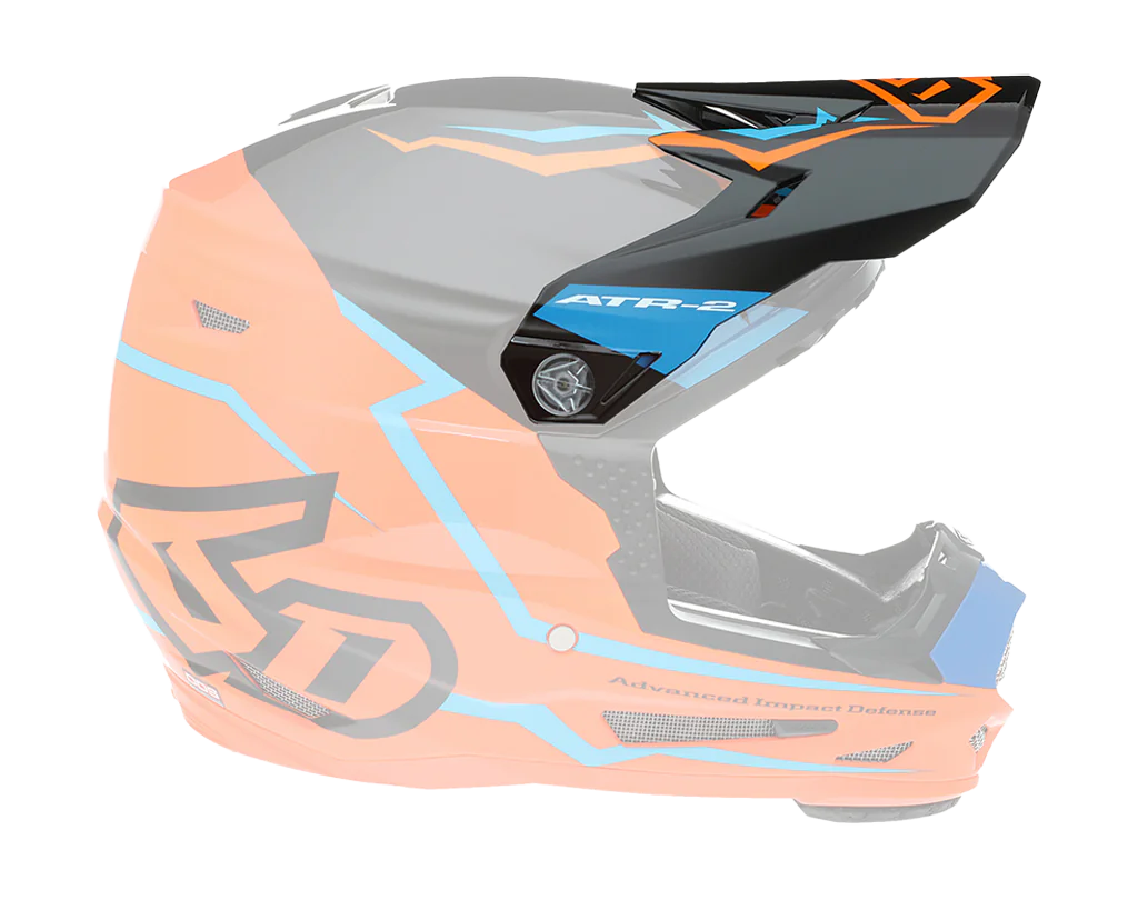 6D Youth Helmet Visor ATR-2Y Element - Neon Orange