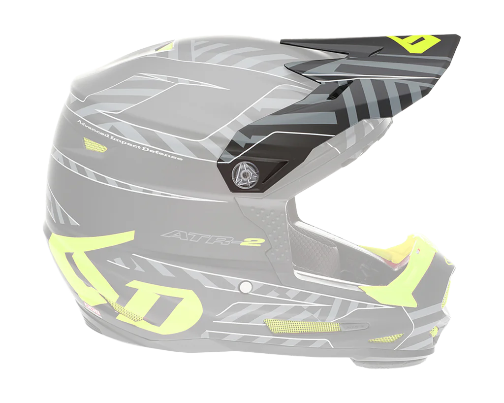 6D Youth Helmet Visor ATR-2Y Havoc - Neon Yellow / Black