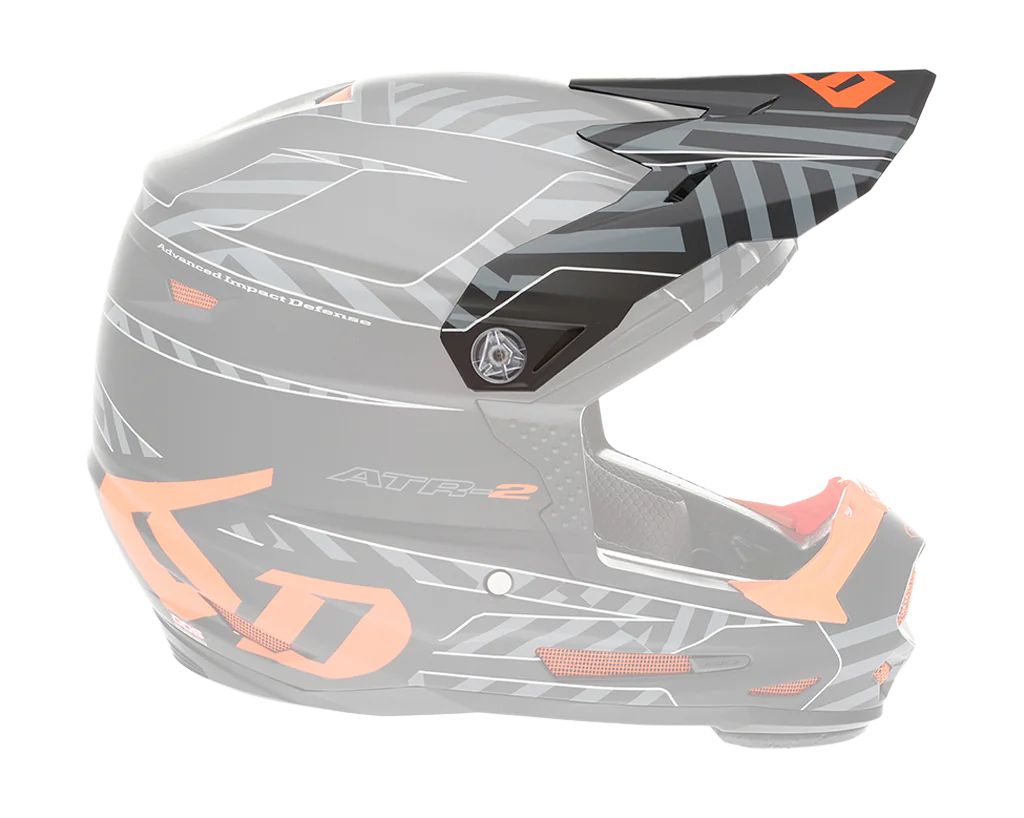 6D Youth Helmet Visor ATR-2Y Havoc - Neon Orange / Black