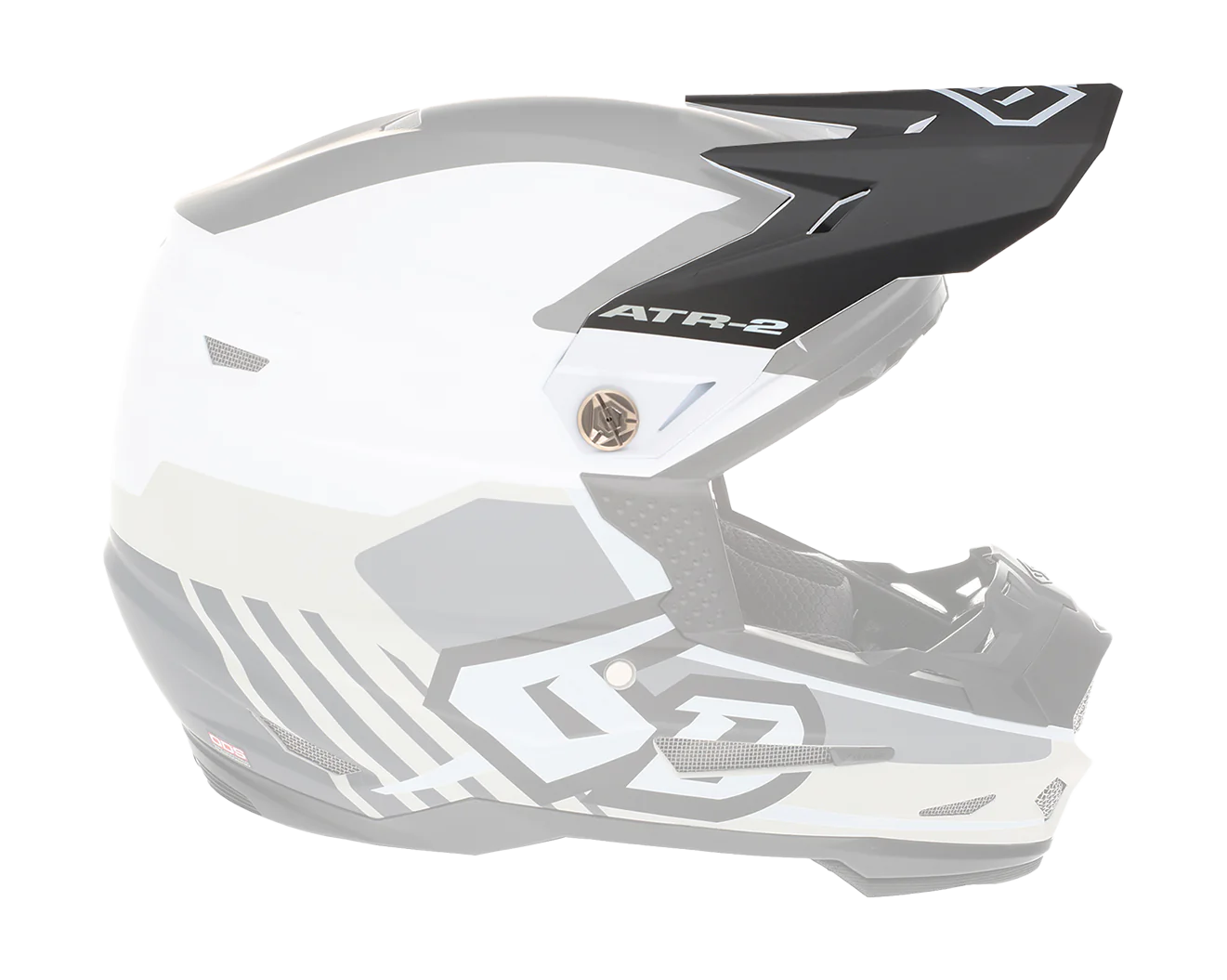 6D Youth Helmet Visor ATR-2Y Target - White