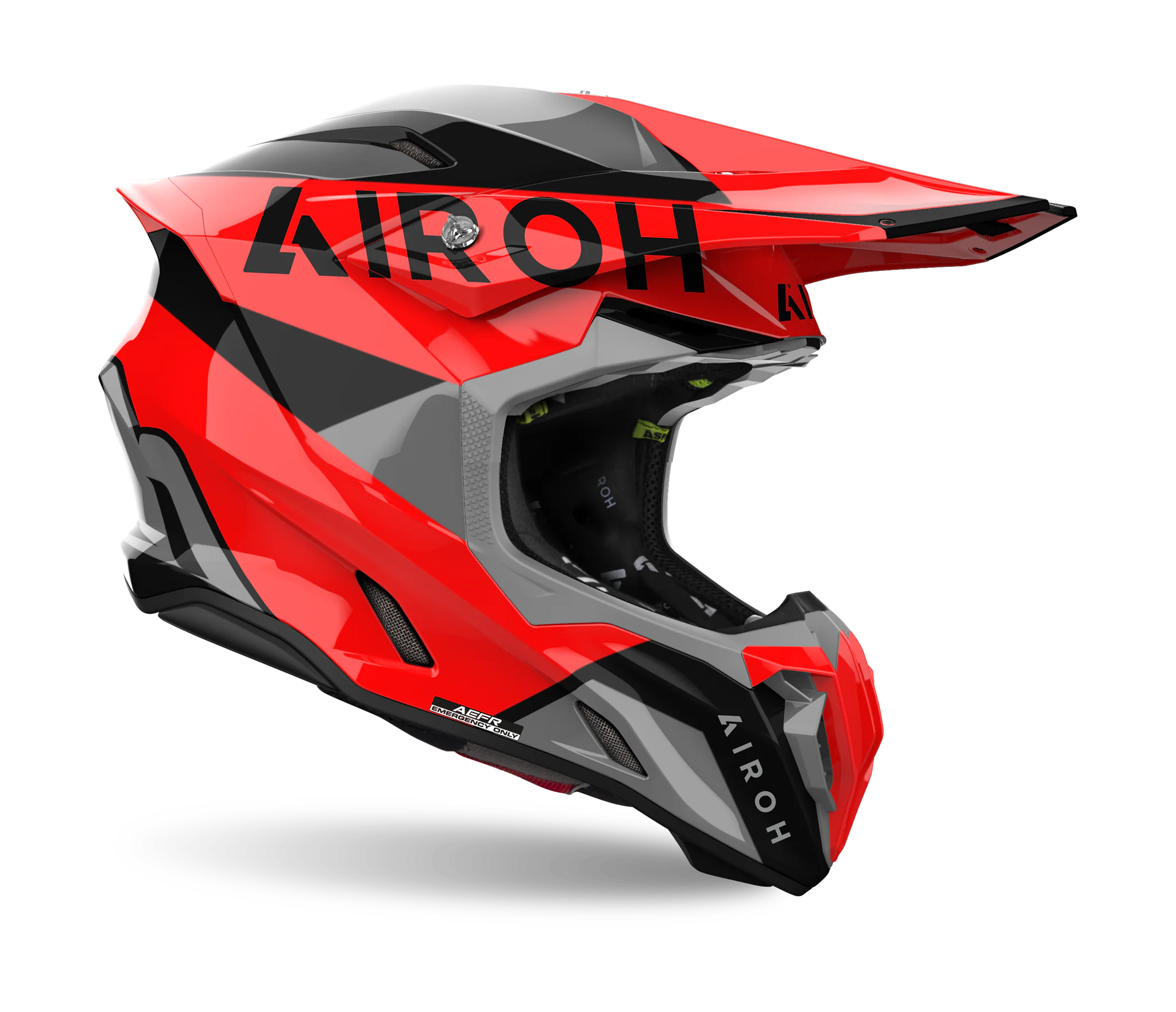 Airoh Motocross Helmet Twist 3 King - Gloss Red