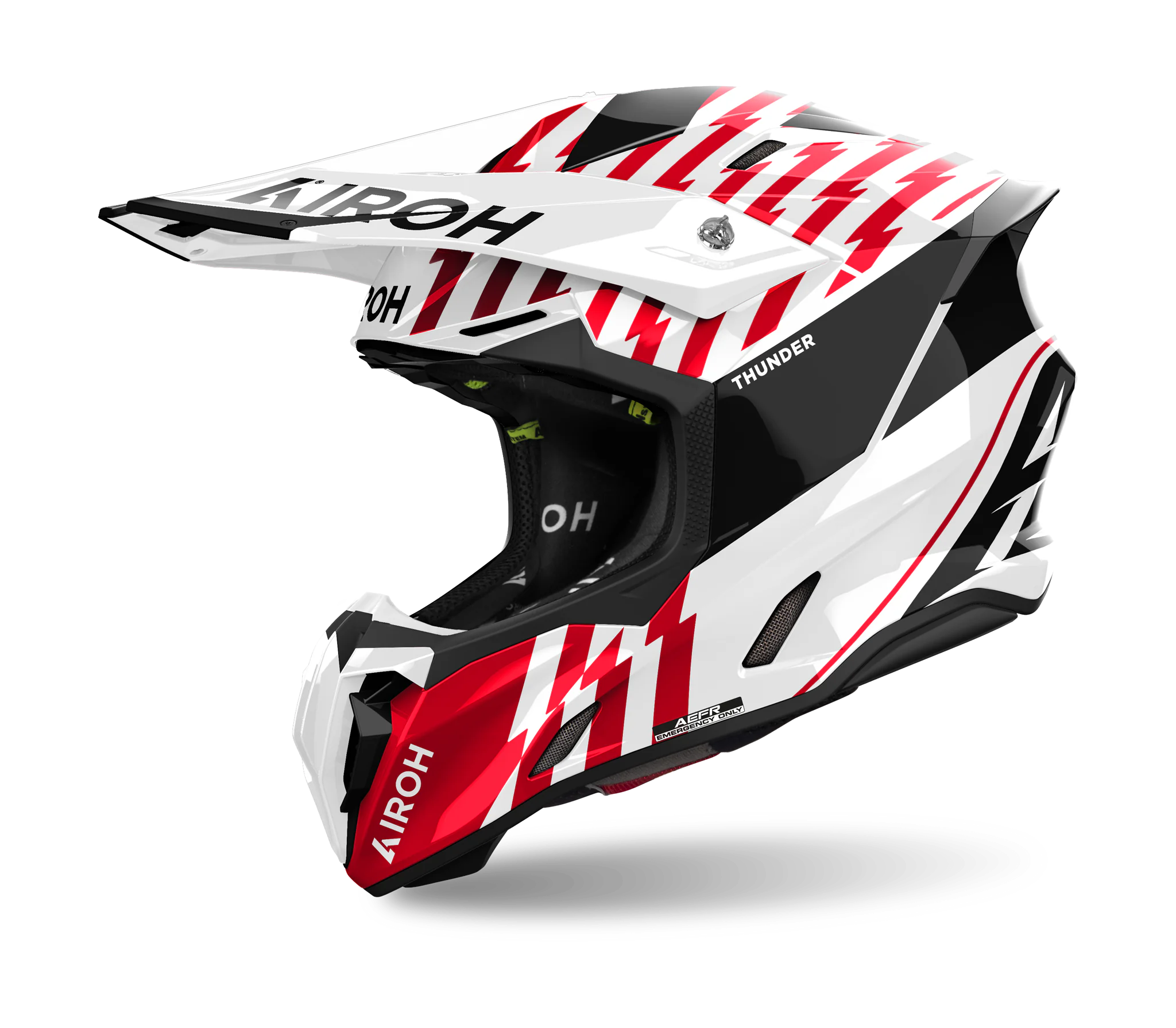Airoh Motocross Helmet Twist 3 Thunder - Gloss Red