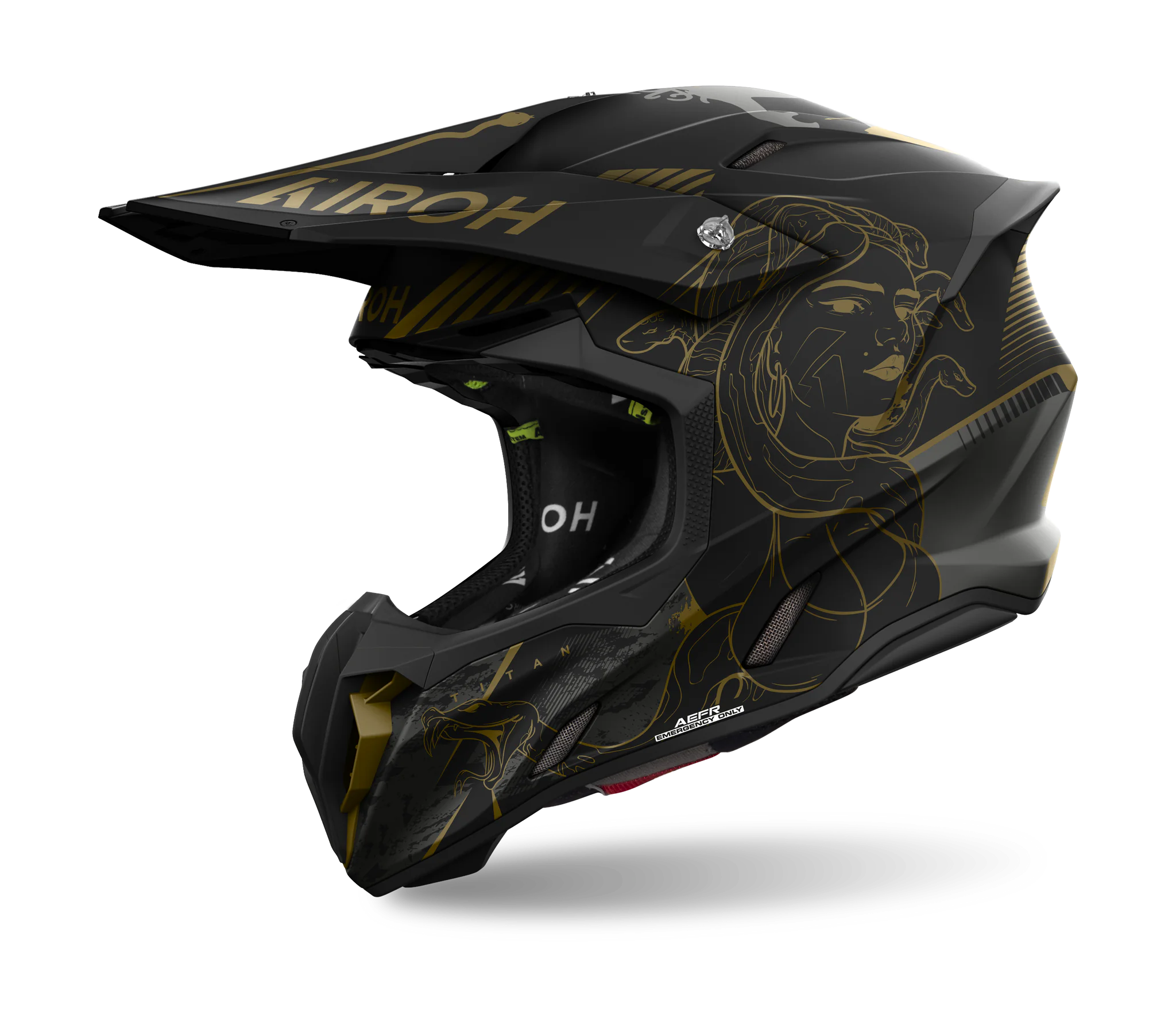 Airoh Motocross Helmet Twist 3 Titan - Matte Black