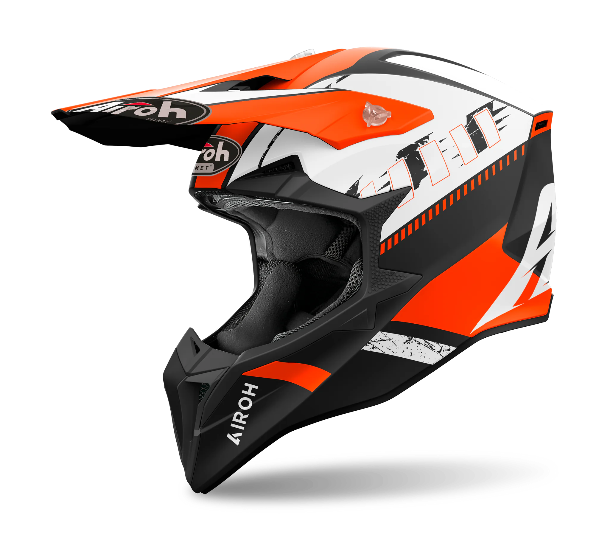 Airoh Motocross Helmet Wraap Feel - Matte Orange