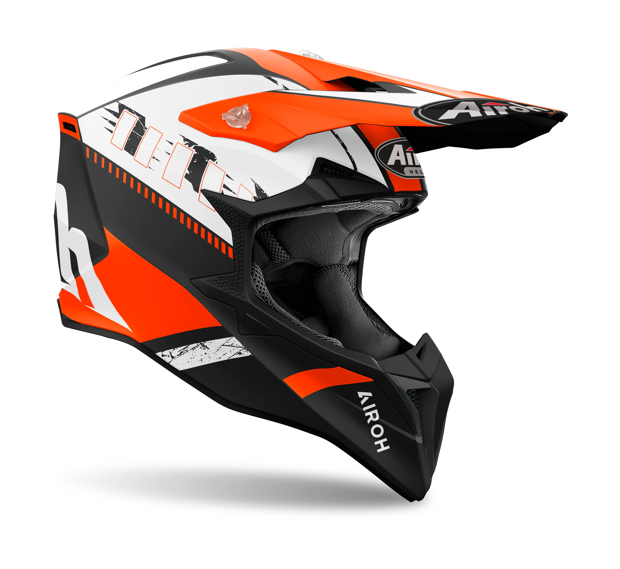 Airoh Motocross Helmet Wraap Feel - Matte Orange