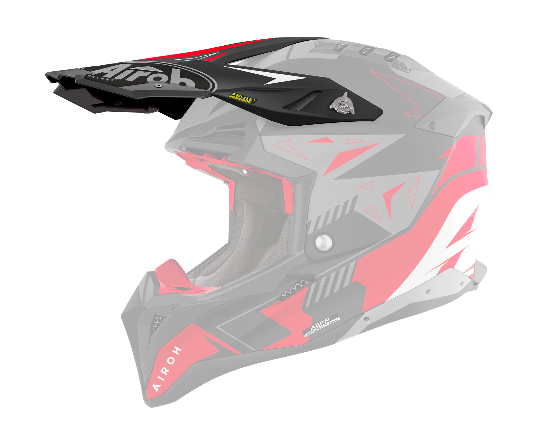 Airoh Helmet Visor Aviator 3 Spin - Matte Red