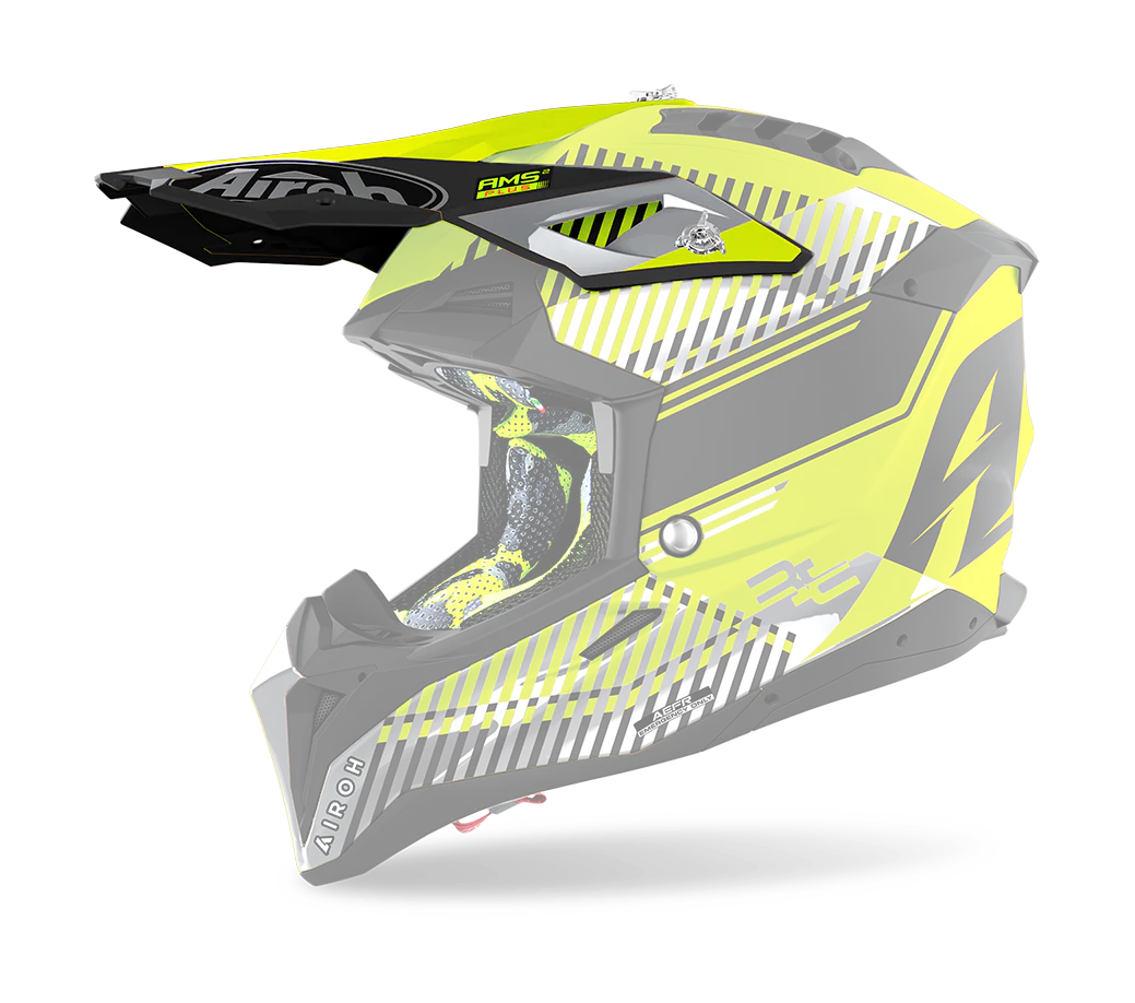 Airoh Helmet Visor Aviator 3 Wave - Matte Fluo Yellow