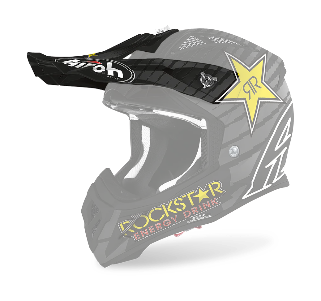 Airoh Helmet Visor Aviator Ace Rockstar - Matte White / Black