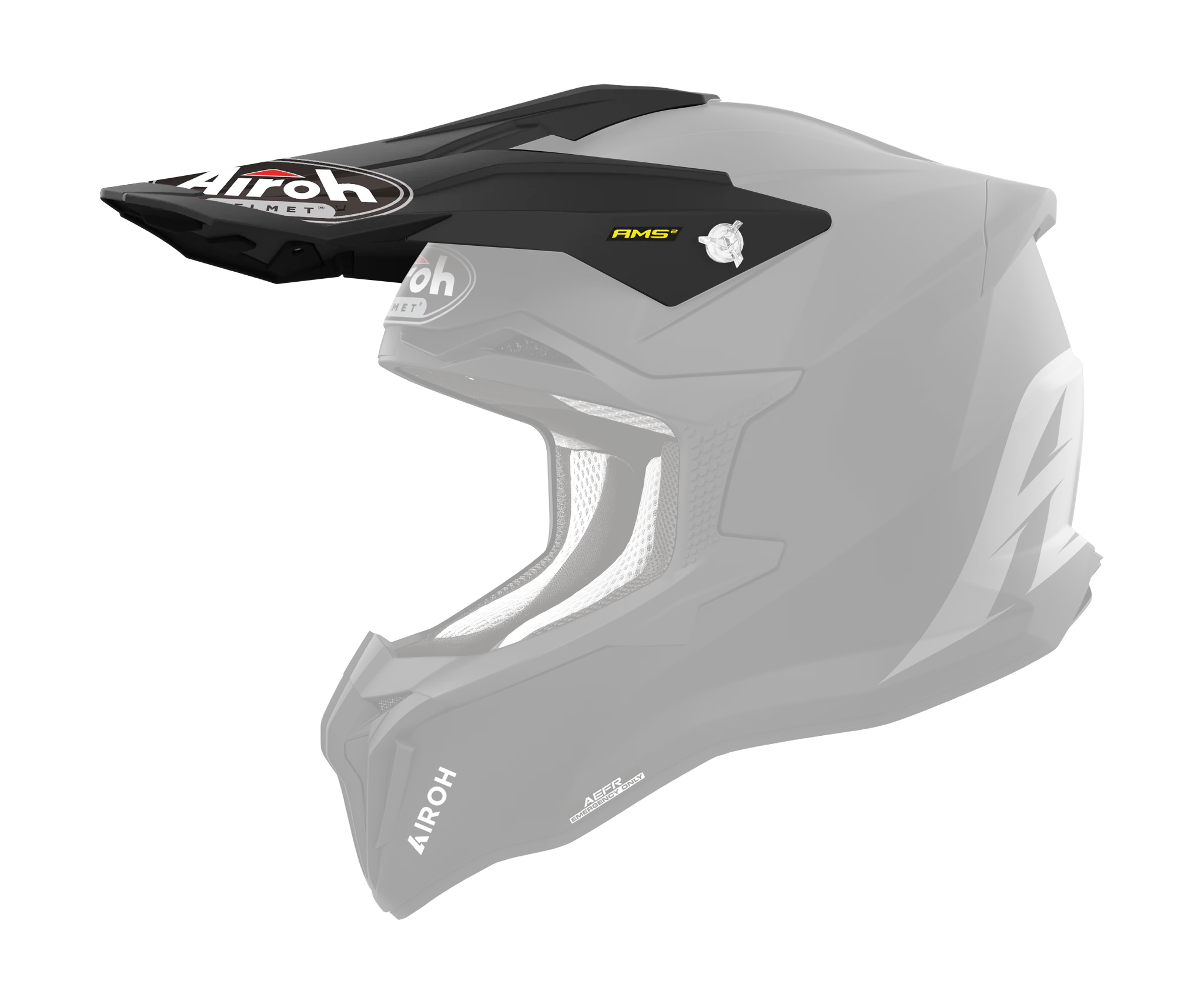 Airoh Helmet Visor Strycker Color - Gloss White