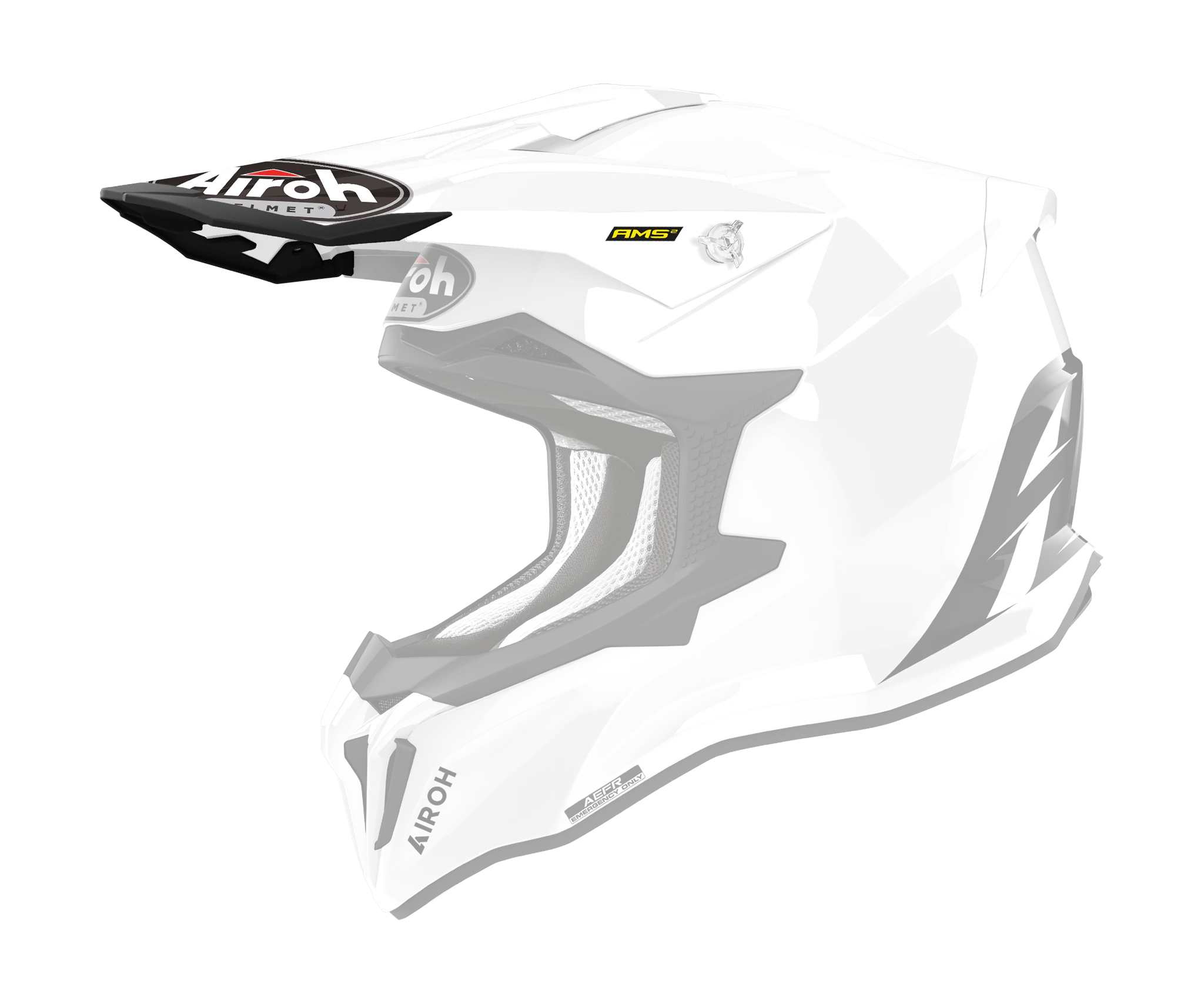 Airoh Helmet Visor Strycker Color - Matte Black