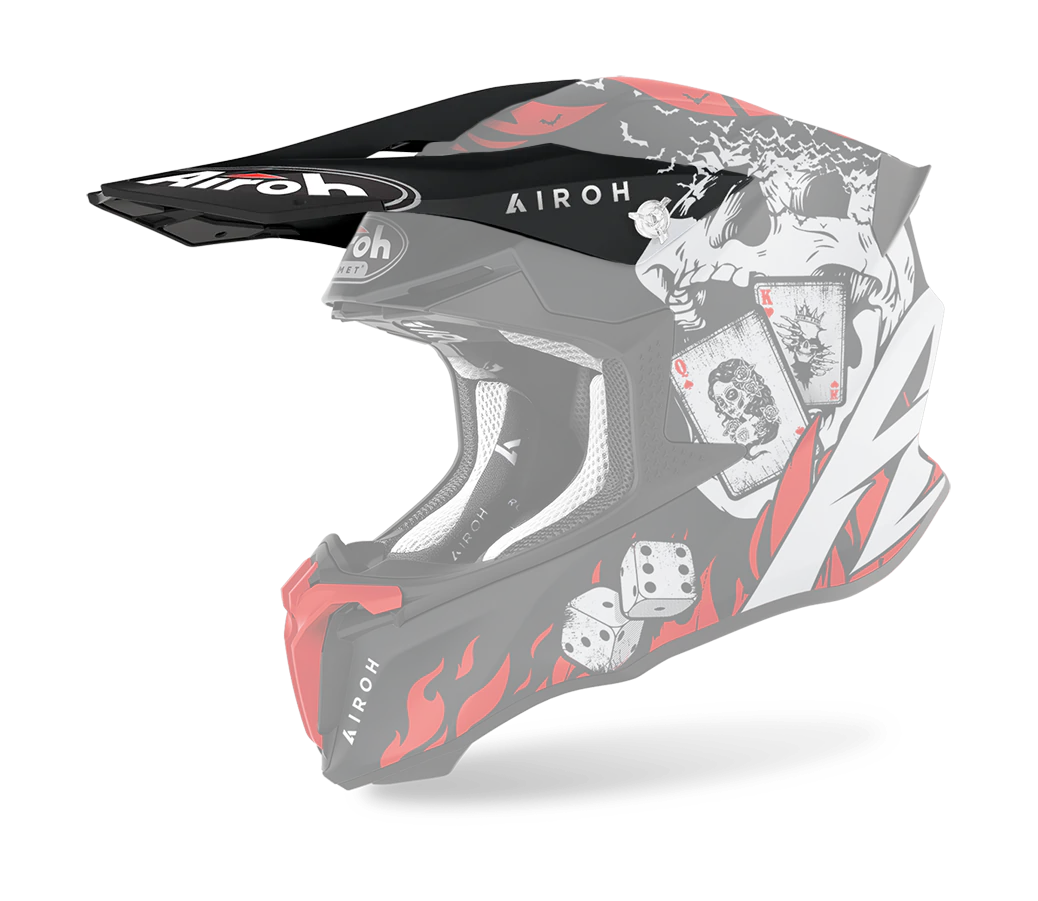 Airoh Helmet Visor Twist 2.0 Hell - Matte Black / Red