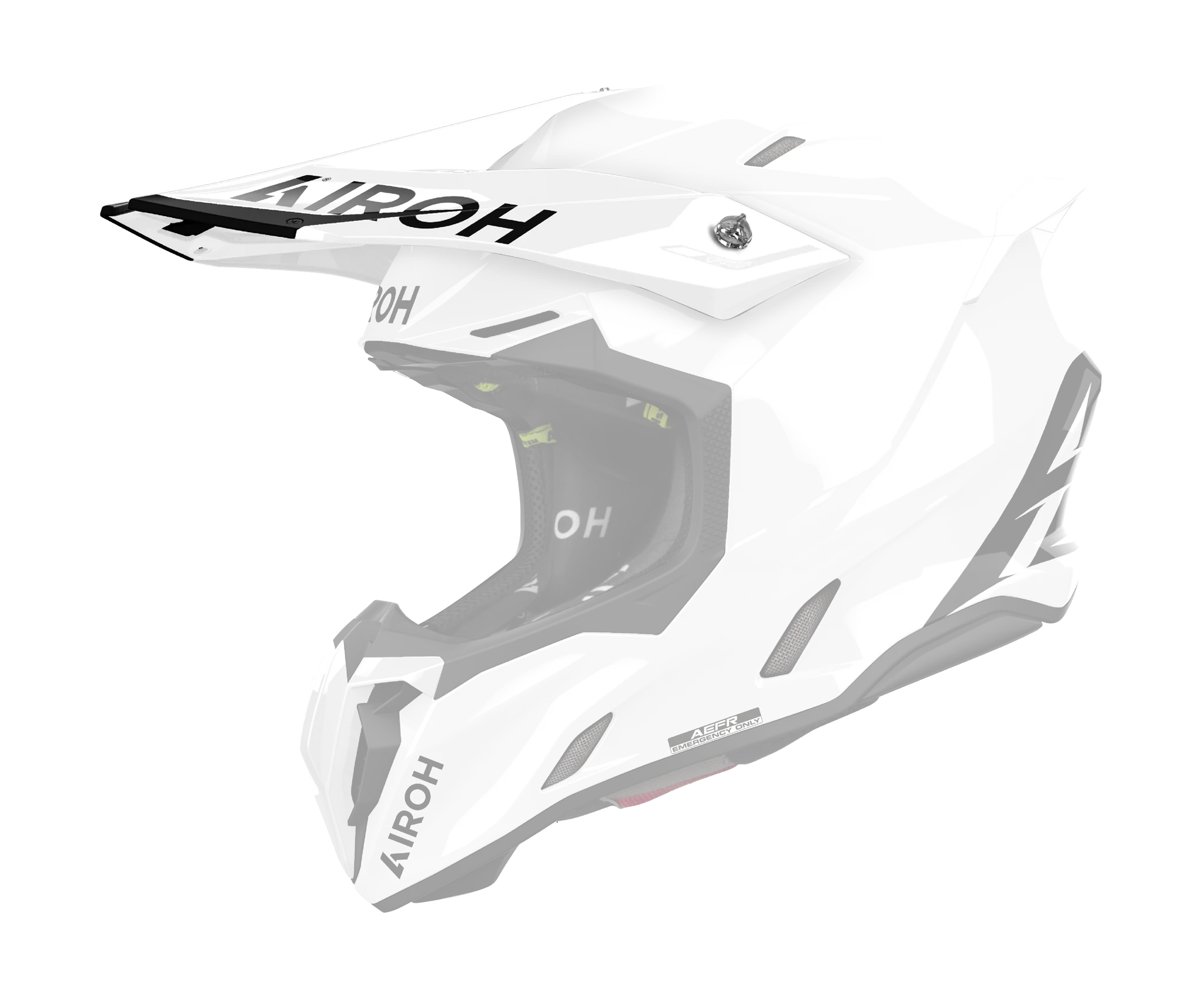 Airoh Helmet Visor Twist 3 Color - Gloss White