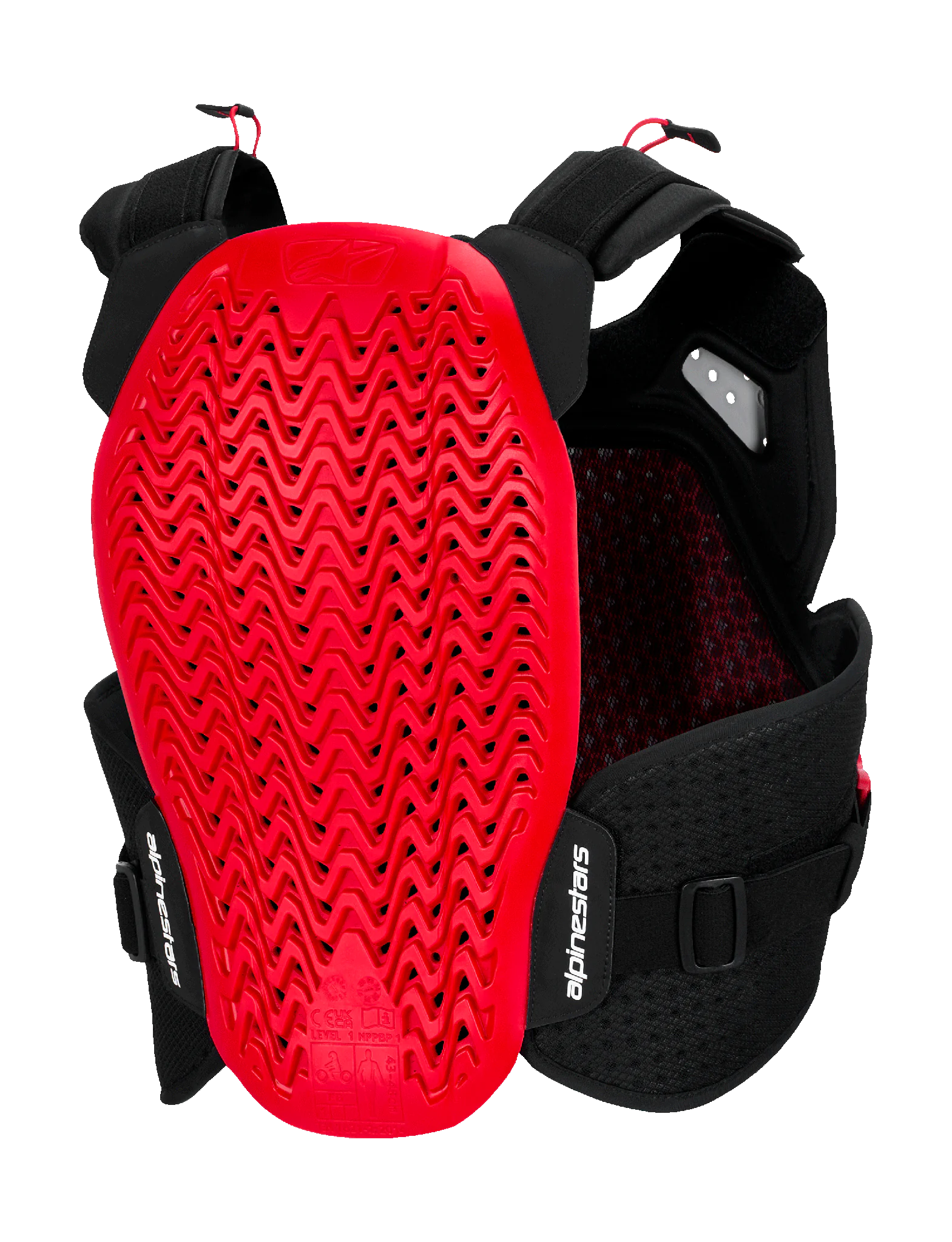 Alpinestars Chest Protector A-4 Plasma - Black / Red / White