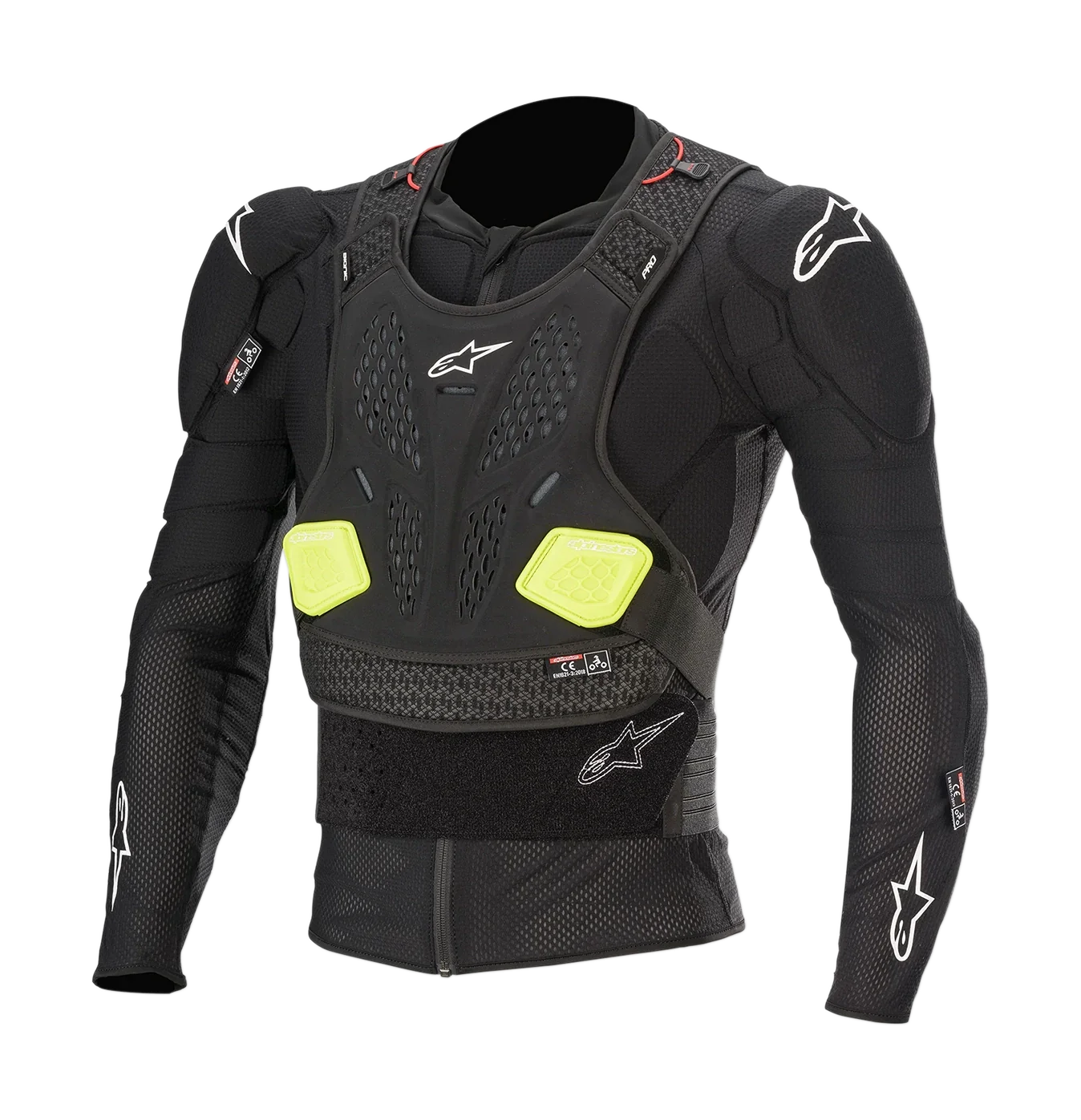 Alpinestars Chest Protector Vest Soft Bionic Pro V2 - Black / Yellow / Fluo Yellow