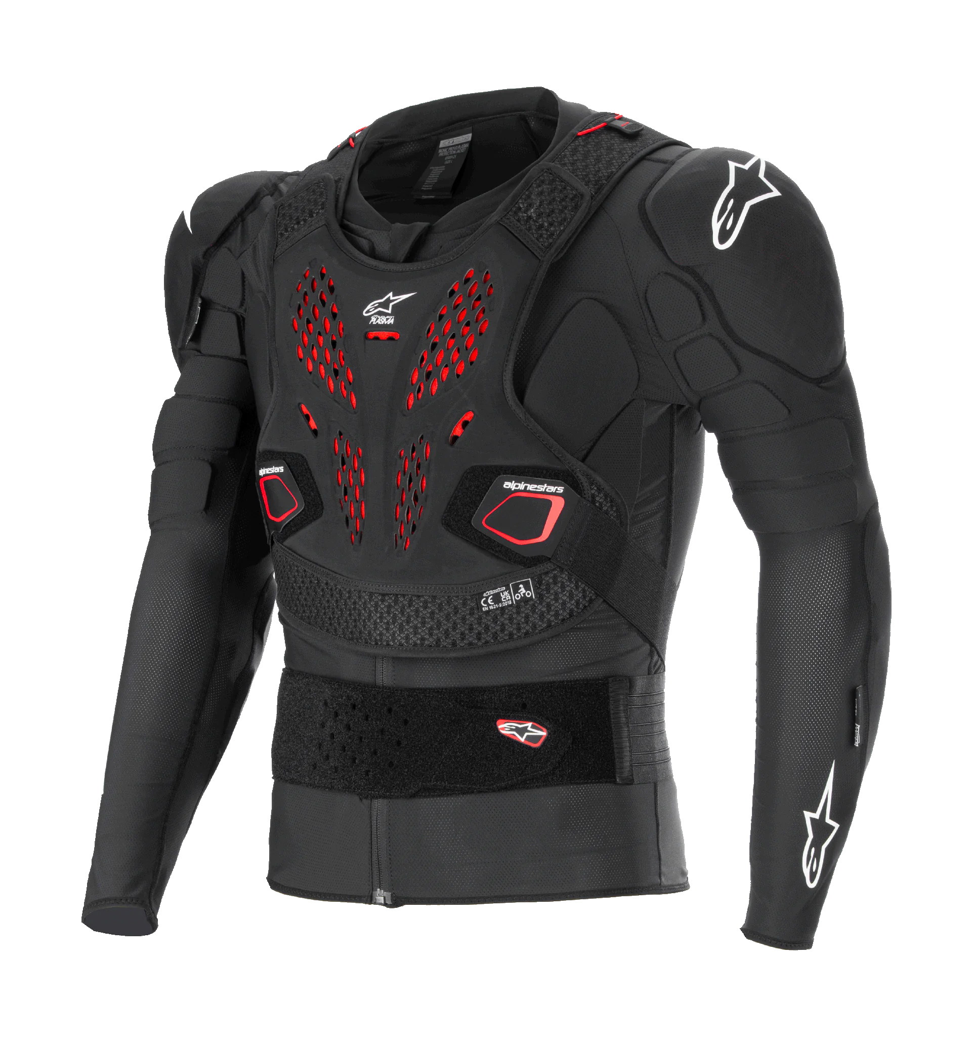 Alpinestars Chest Protector Vest Soft Bionic Pro V3 Plasma - Black / Red / White