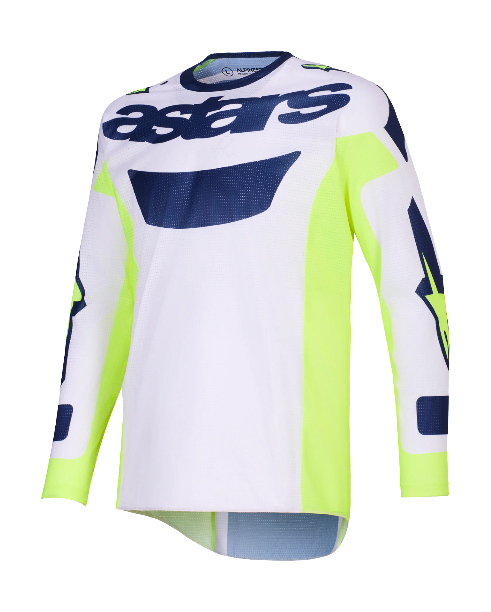 Alpinestars Motocross Gear 2026 Racer Air Riway - Light Grey / Fluo Yellow / Blue