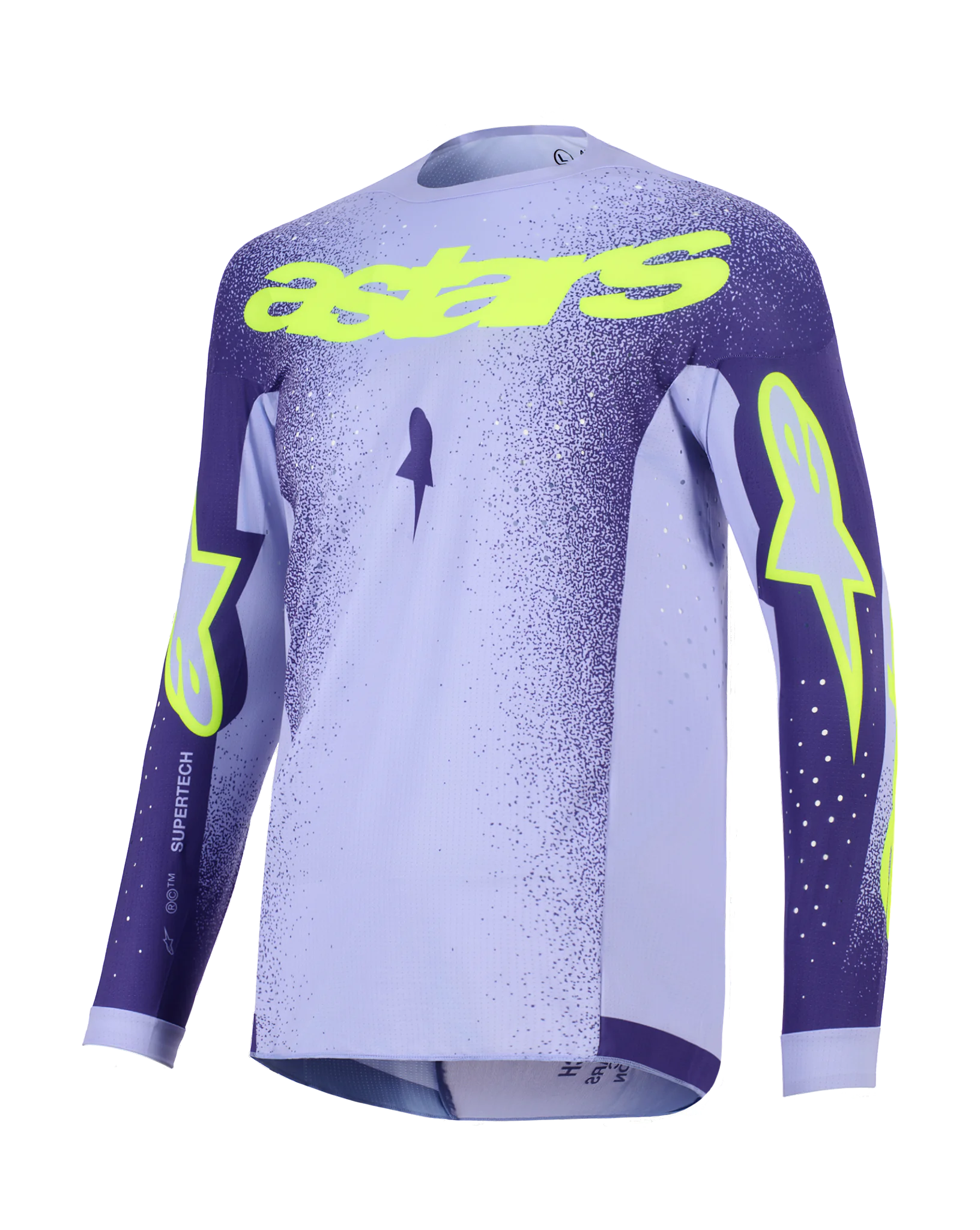 Alpinestars Motocross Jersey 2026 Supertech Scenz - Purple / Fluo Yellow