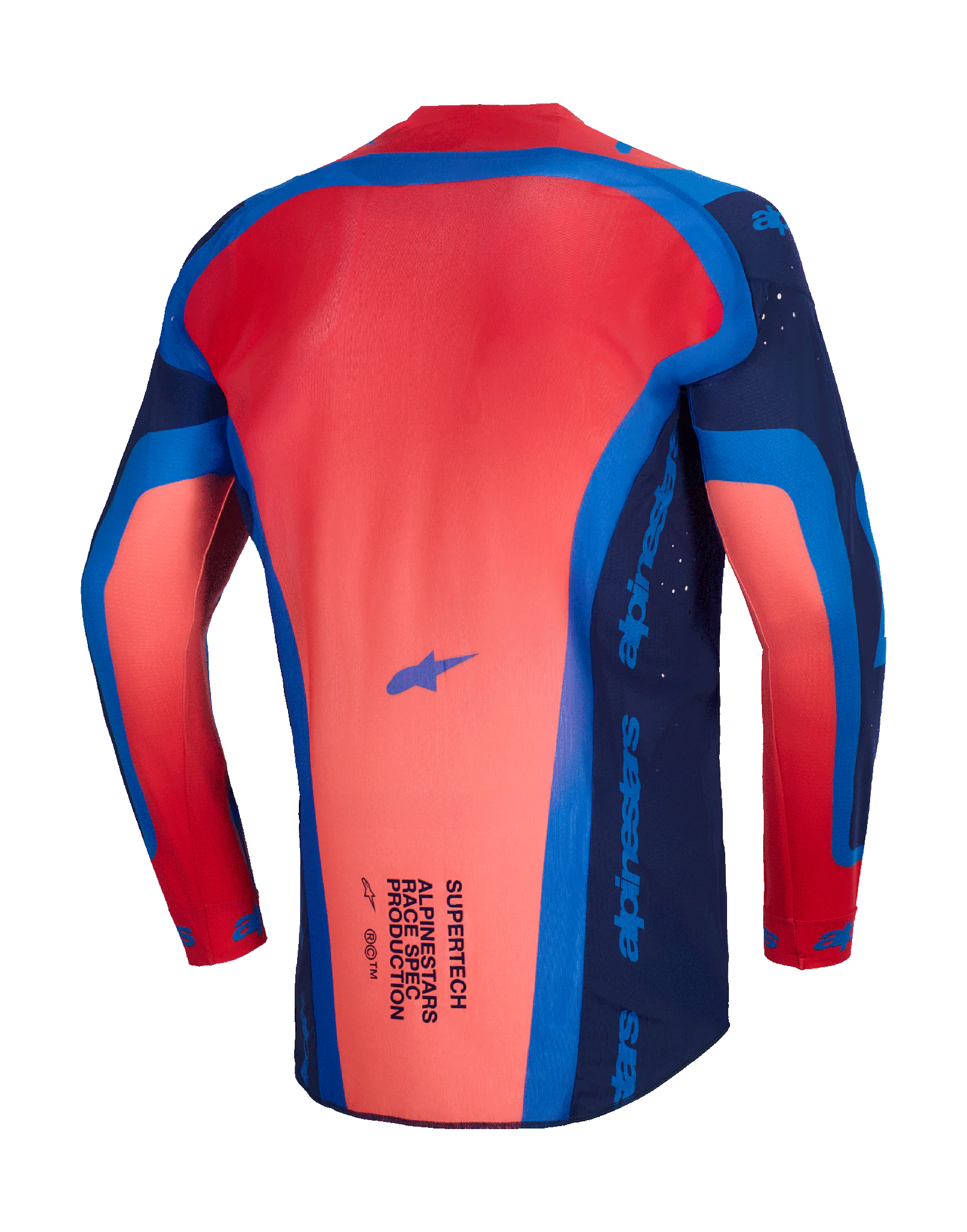 Alpinestars Motocross Jersey 2026 Supertech Vista - Dark Navy / Hot Coral / Cobalt