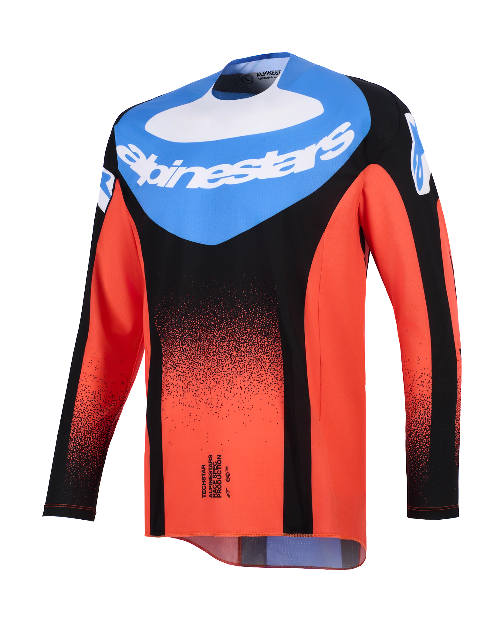 Alpinestars Motocross Jersey 2026 Techstar Knif - Orange / Black / Ucla / Blue