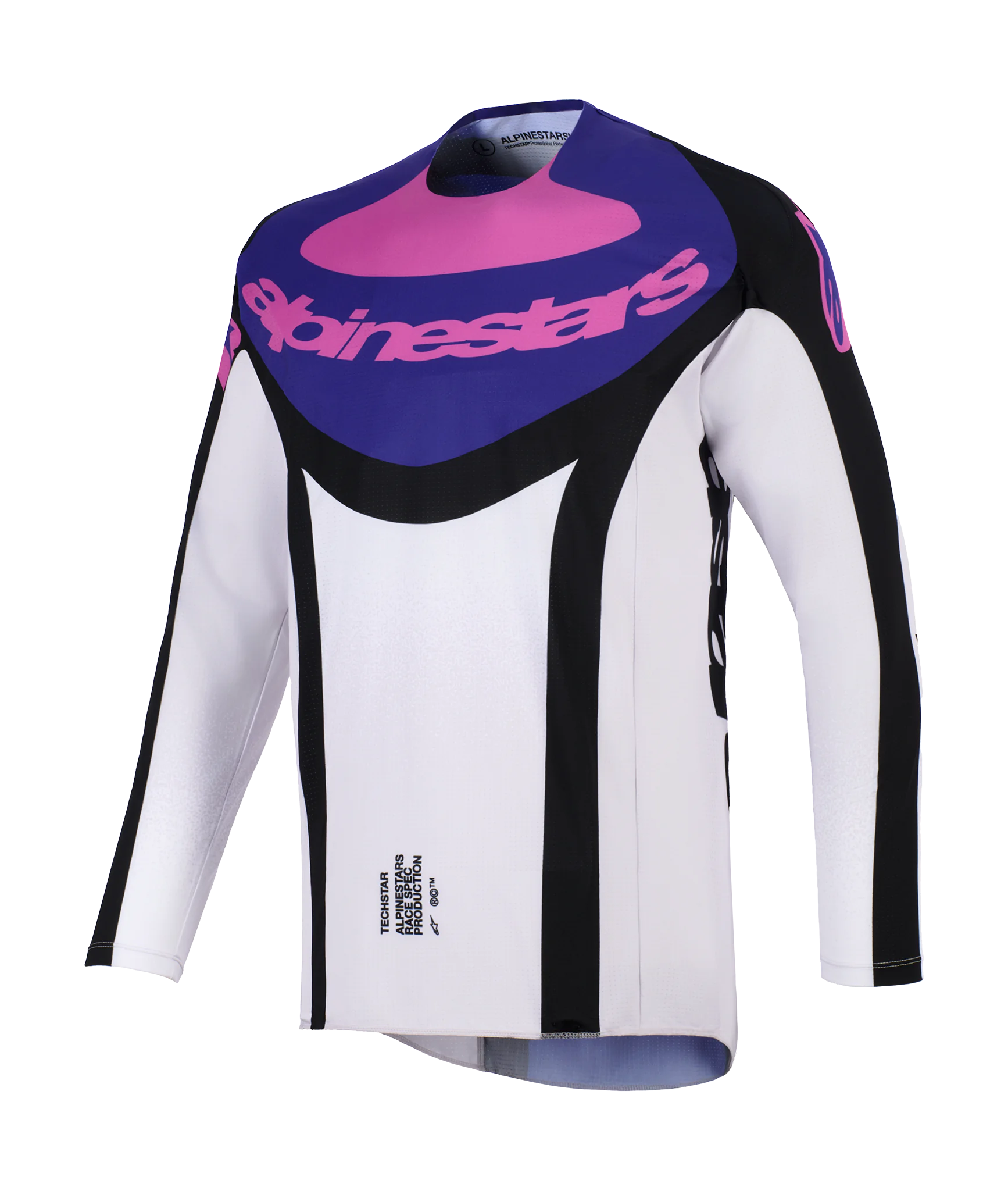 Alpinestars Motocross Jersey 2026 Techstar Knif - Black / Light Grey / Purple
