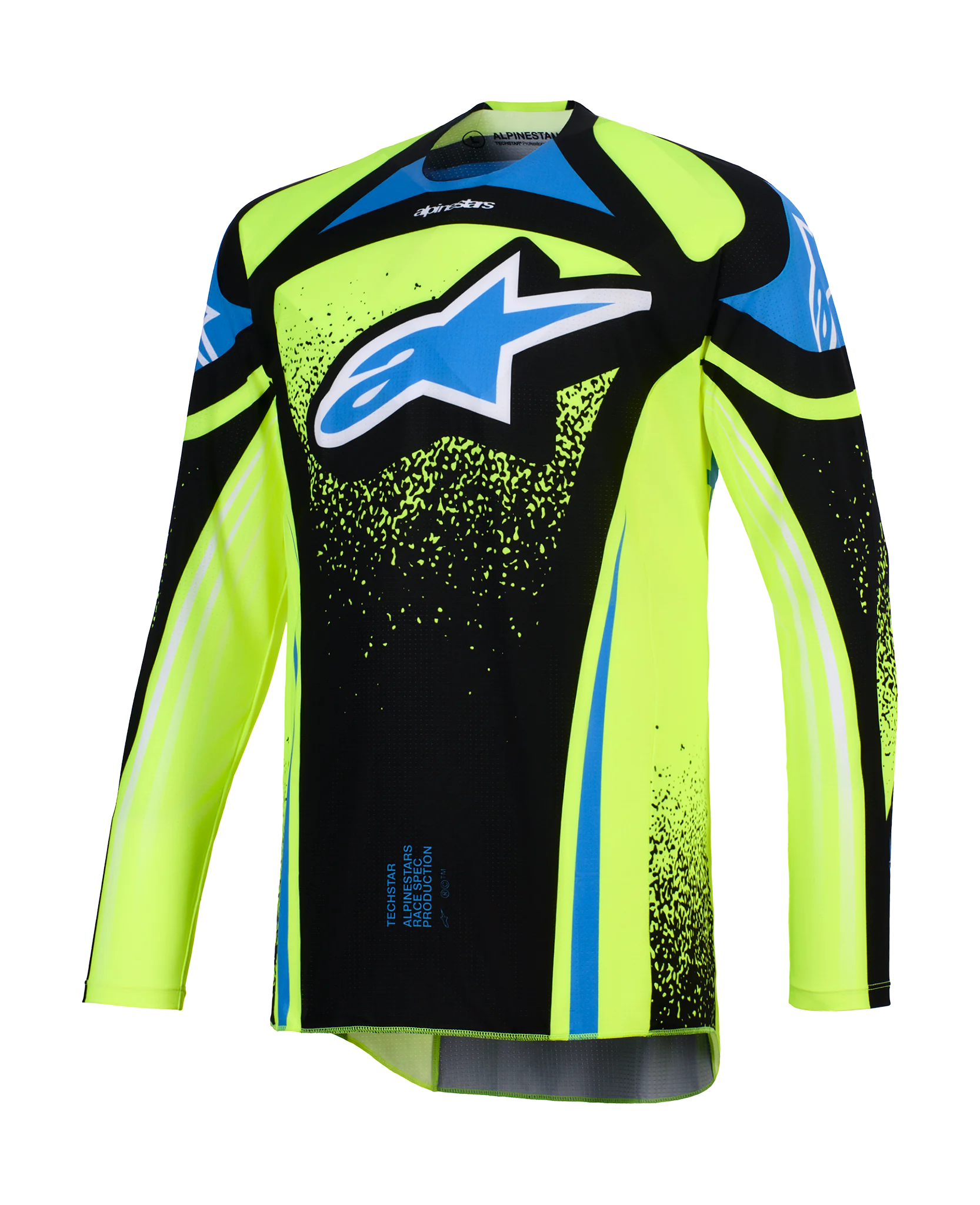 Alpinestars Motocross Gear 2026 Techstar Nomur - Dark Navy / Fluo Yellow / Ucla / Blue