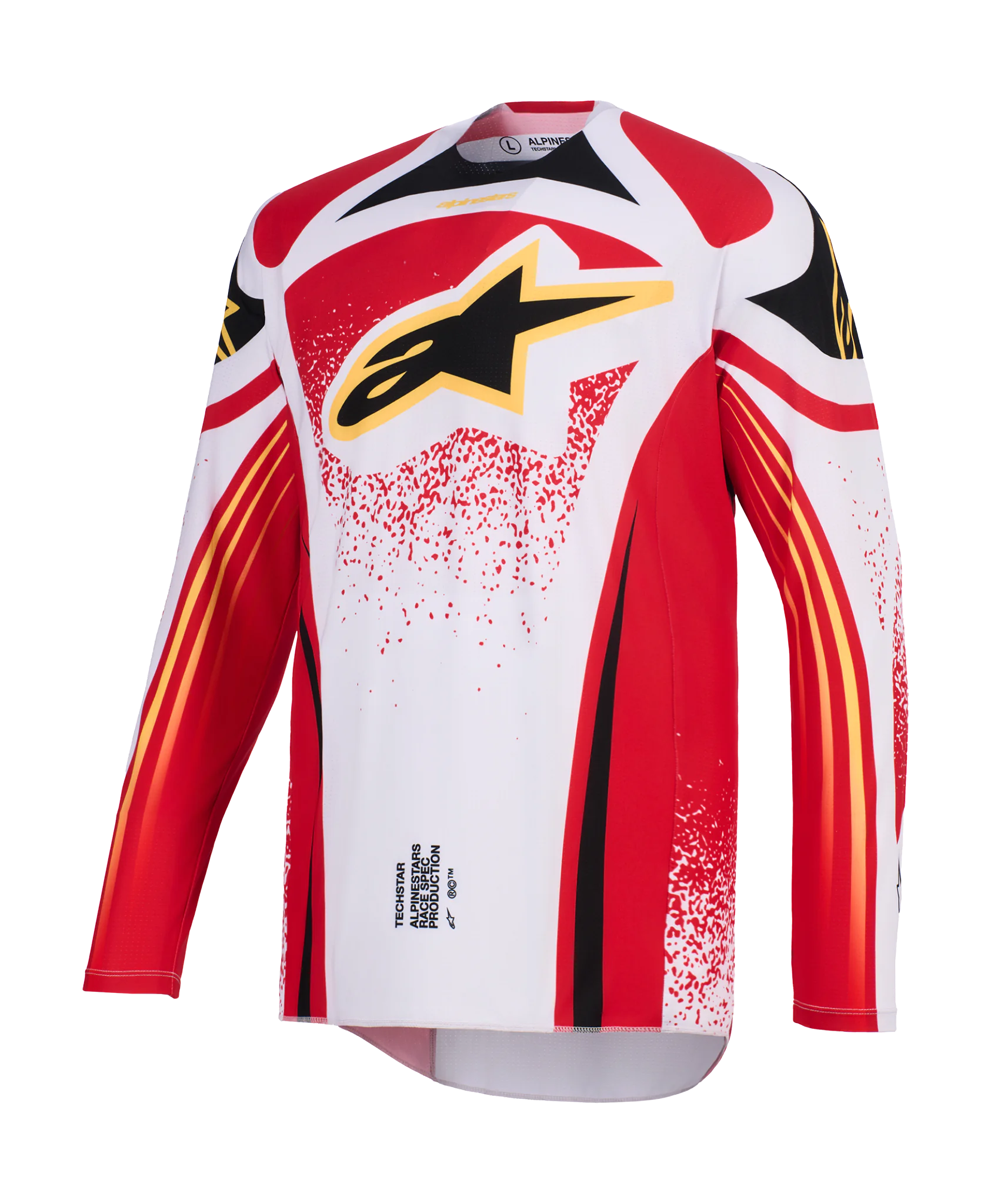 Alpinestars Motocross Gear 2026 Techstar Nomur - Light Grey / Red / Black