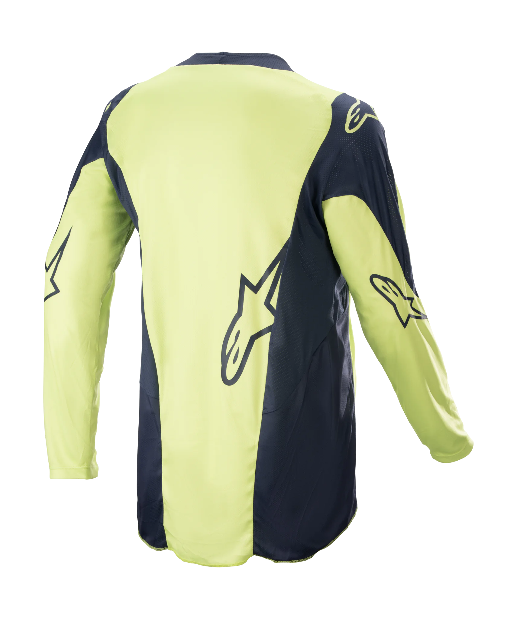 Alpinestars Motocross Jersey Racer Hoen - Night Navy / Fluo Green
