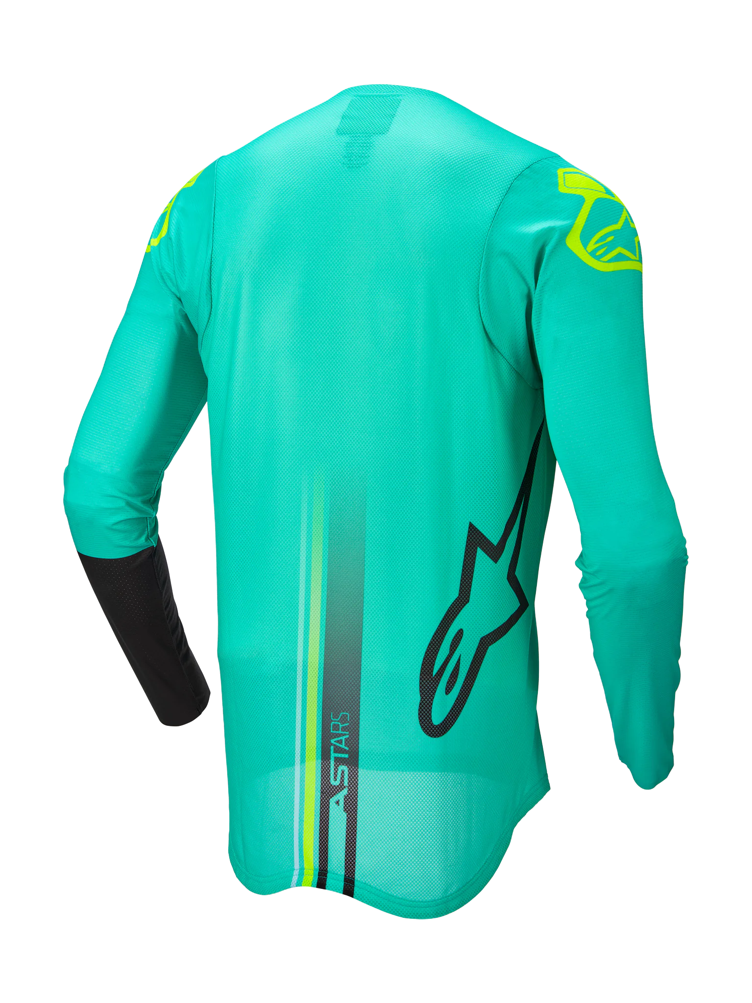 Alpinestars Motocross Jersey Supertech Blaze - Green / Black / Fluo Yellow