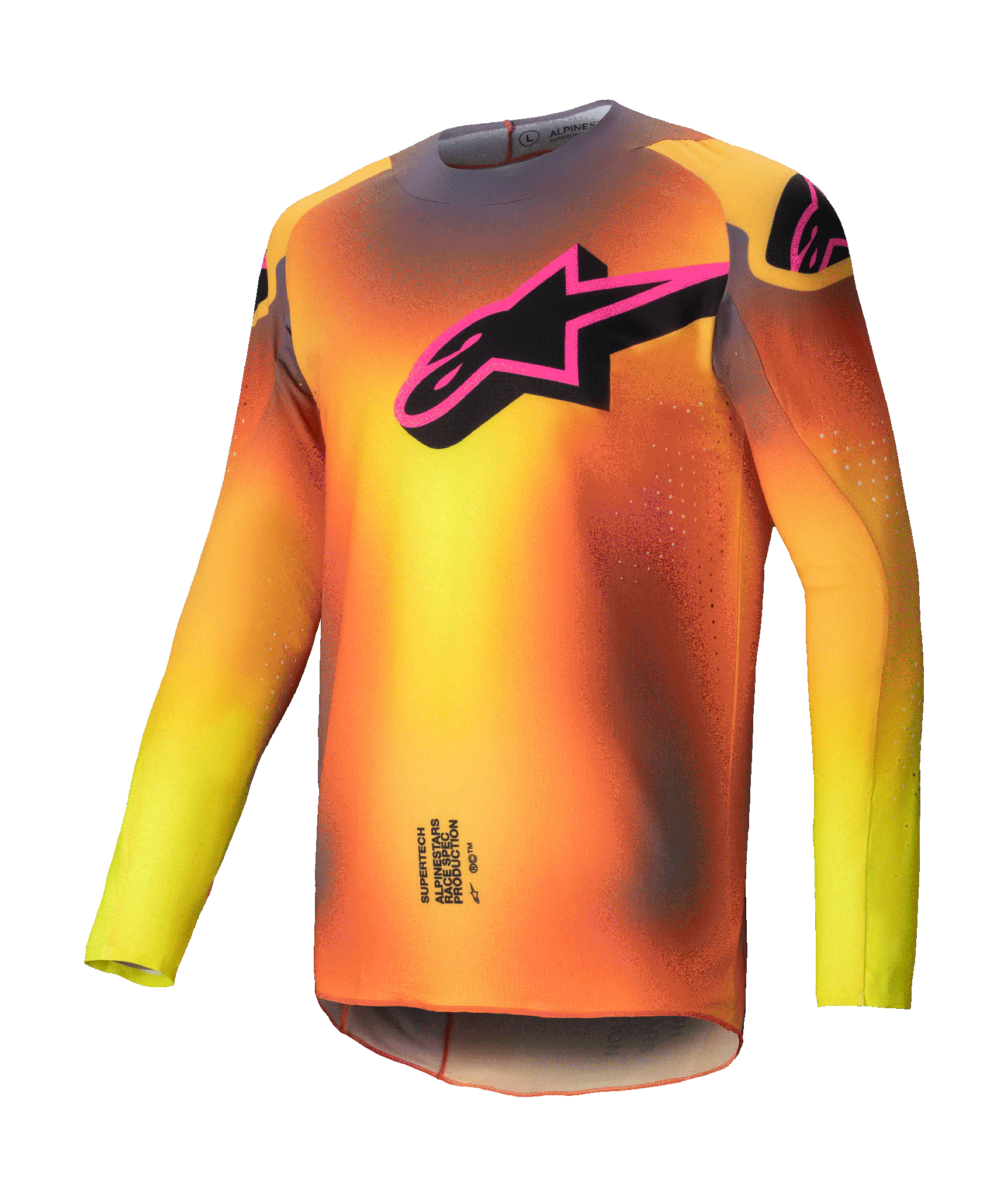 Alpinestars Motocross Gear Supertech Lipan - Yellow / Pink