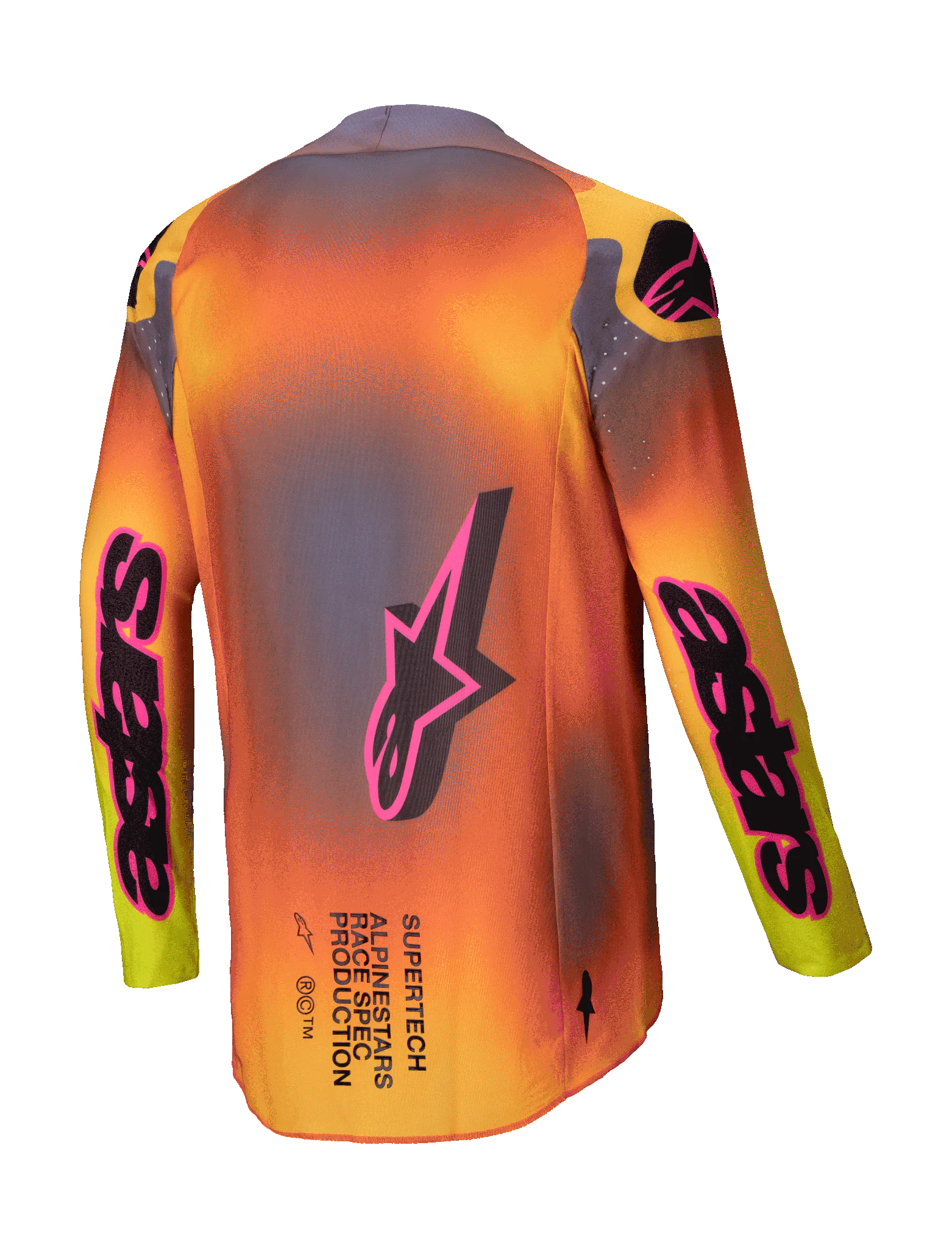 Alpinestars Motocross Jersey Supertech Lipan - Yellow / Pink
