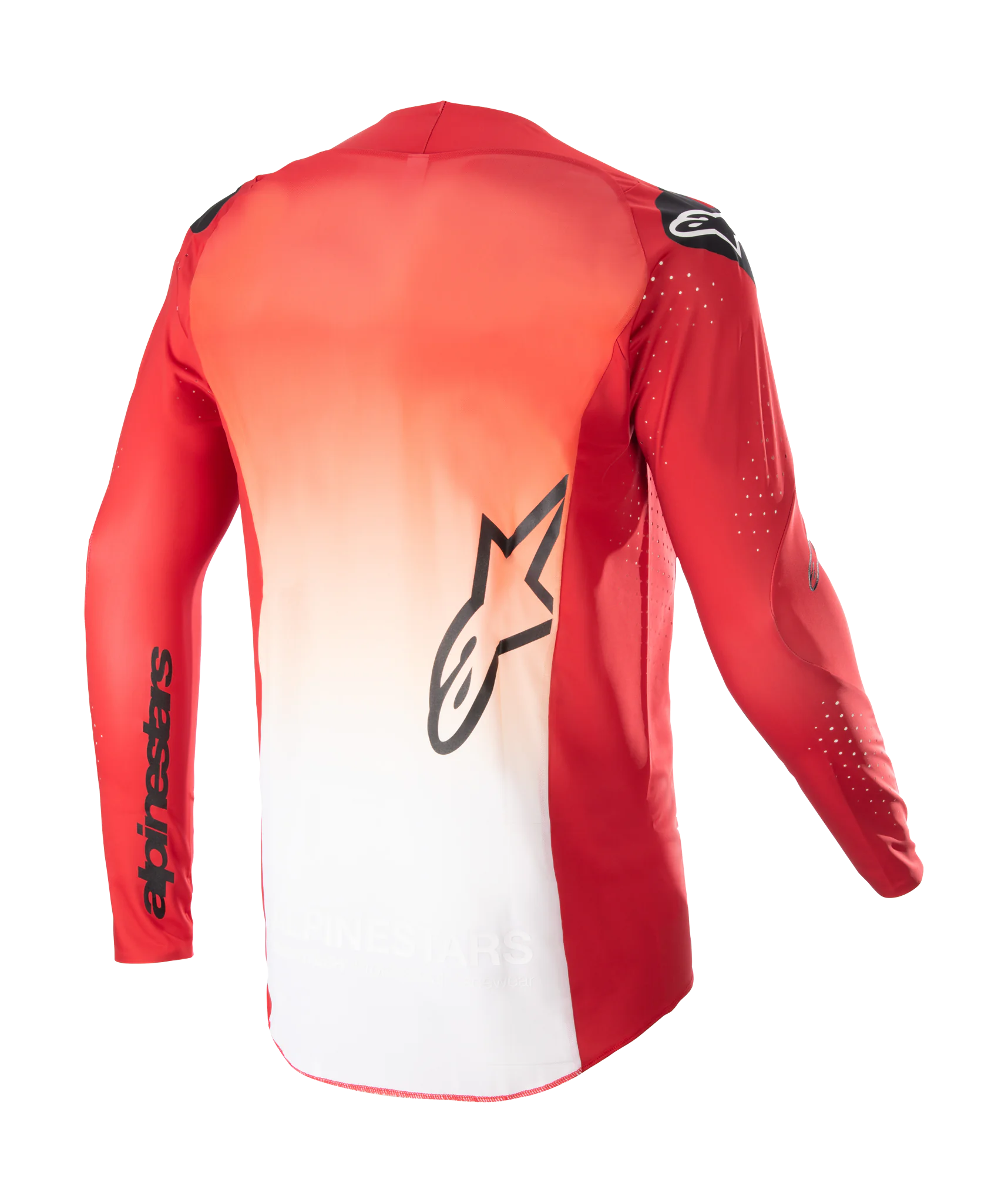 Alpinestars Motocross Jersey Supertech Risen - Mars Red / White