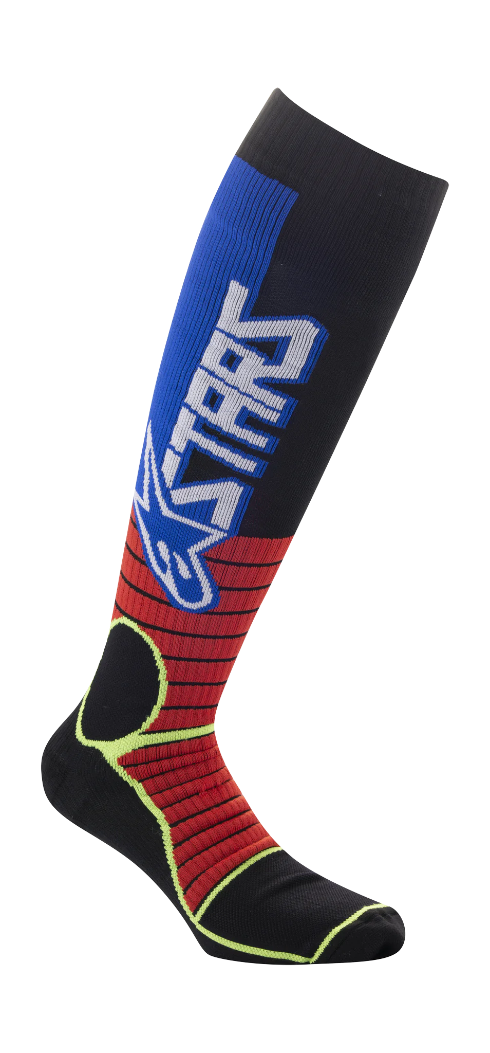Alpinestars Motocross Socks MX PRO - Red / Fluo Yellow / Blue